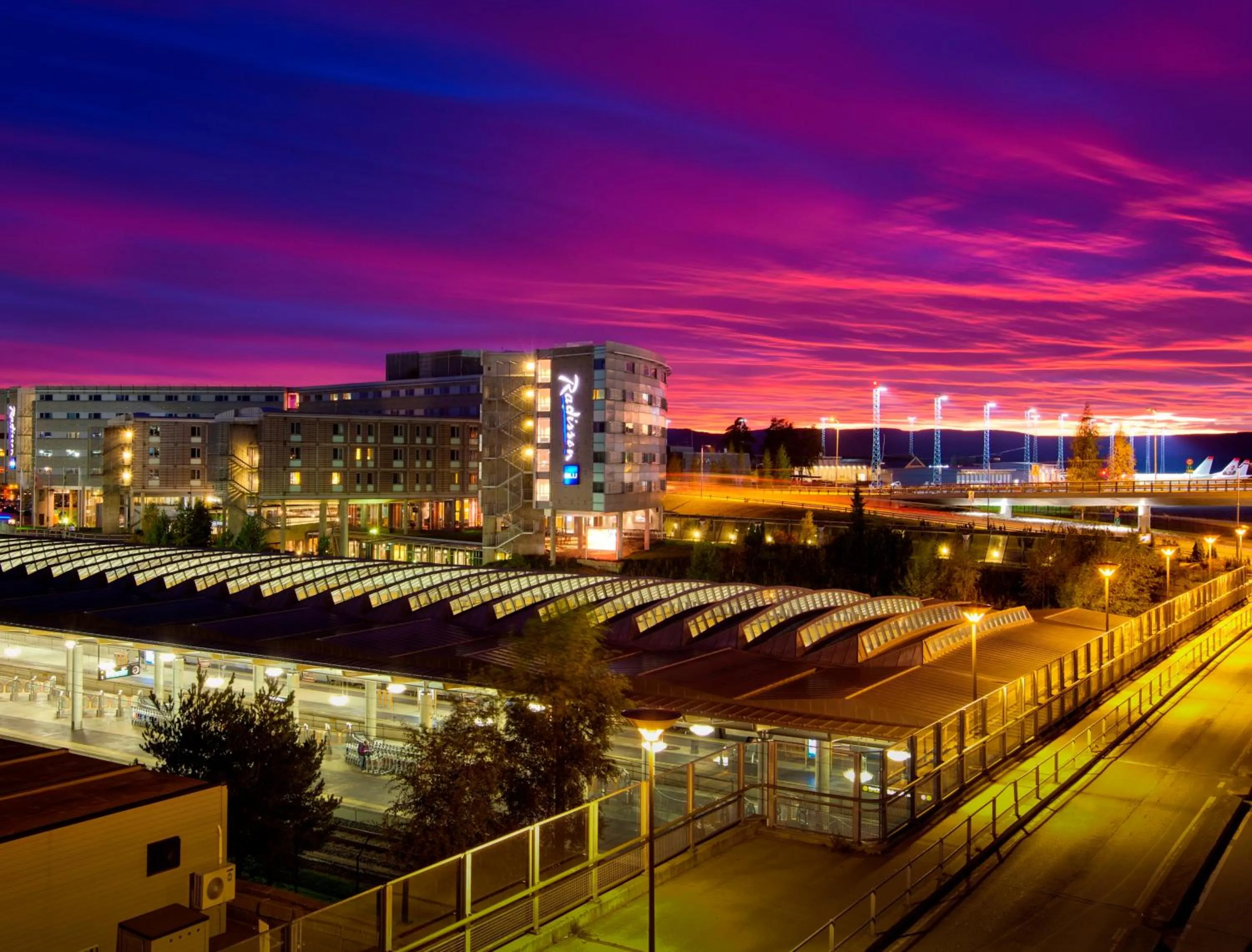 Facade/entrance in Radisson Blu Airport Hotel, Oslo Gardermoen