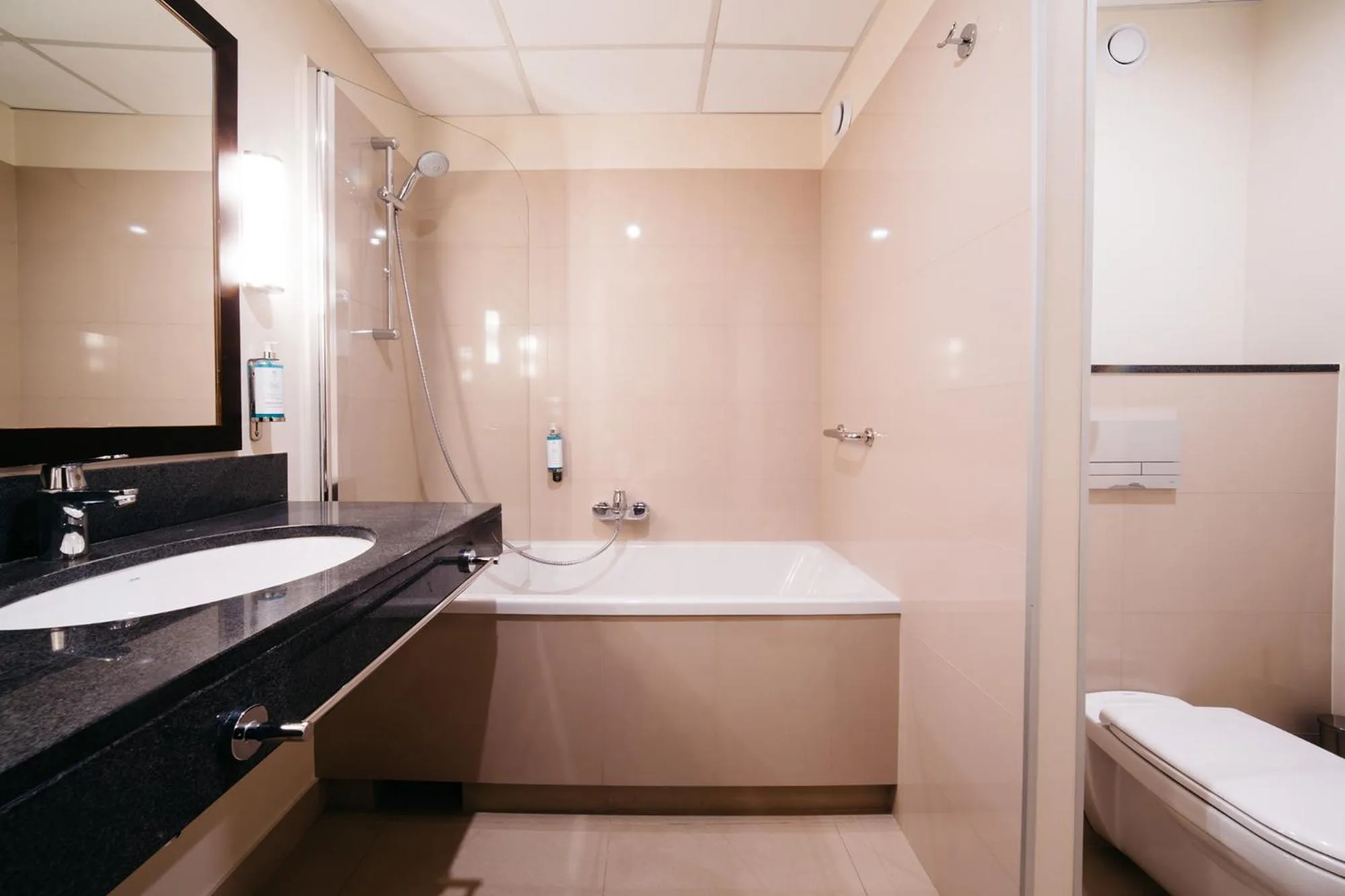 Toilet in Omega Hotel