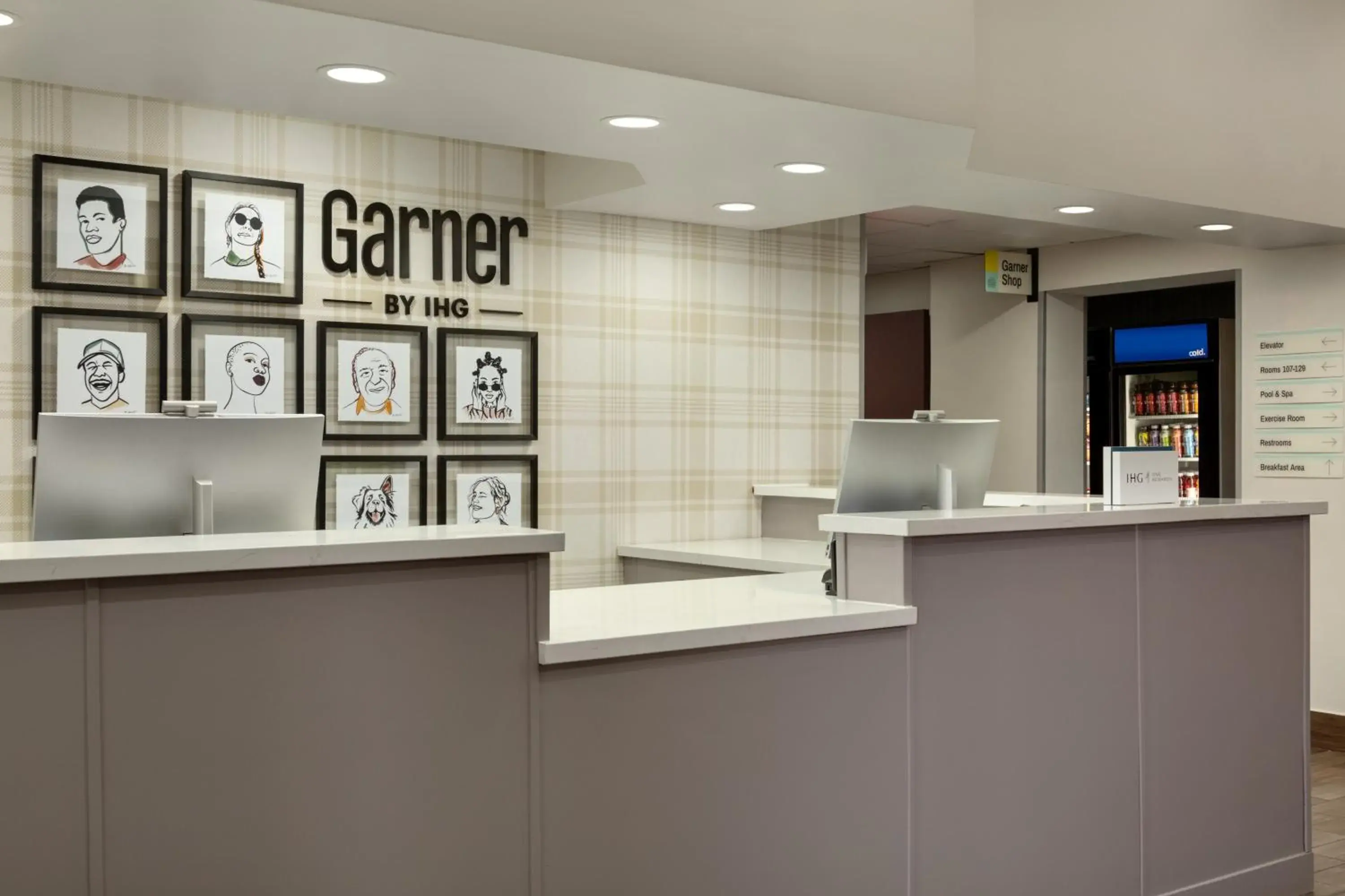 Lobby or reception in Garner Hotel Salt Lake City Airport by IHG Lobby or reception in Garner Hotel Salt Lake City Airport by IHG