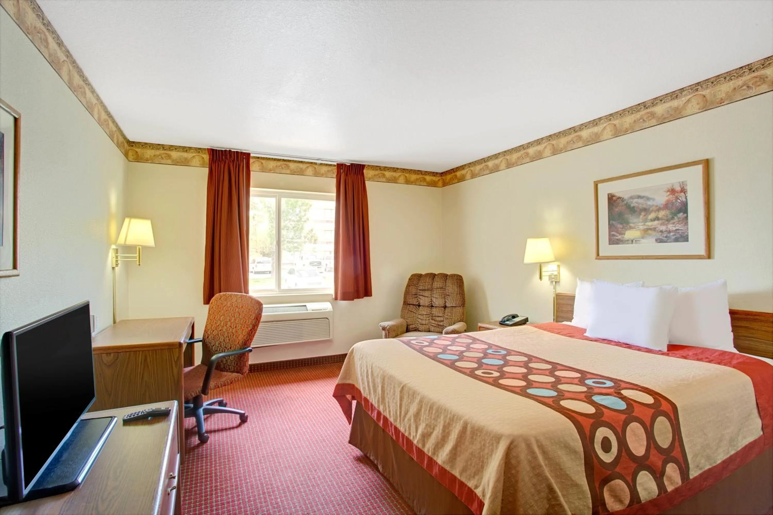 Bedroom, Bed in Royal Inn Airport Salt Lake City