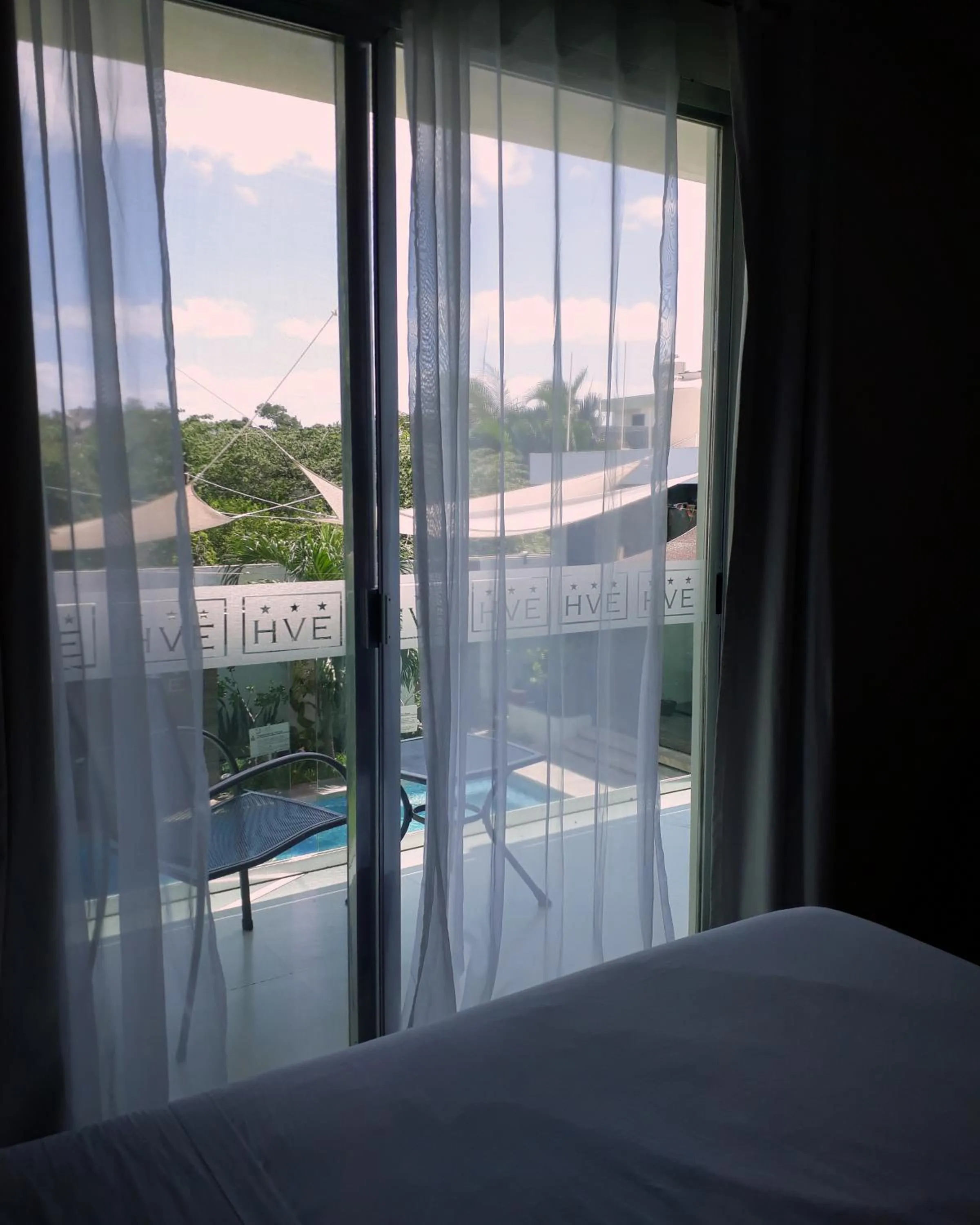 Bed in Hotel Villa Escondida Campeche