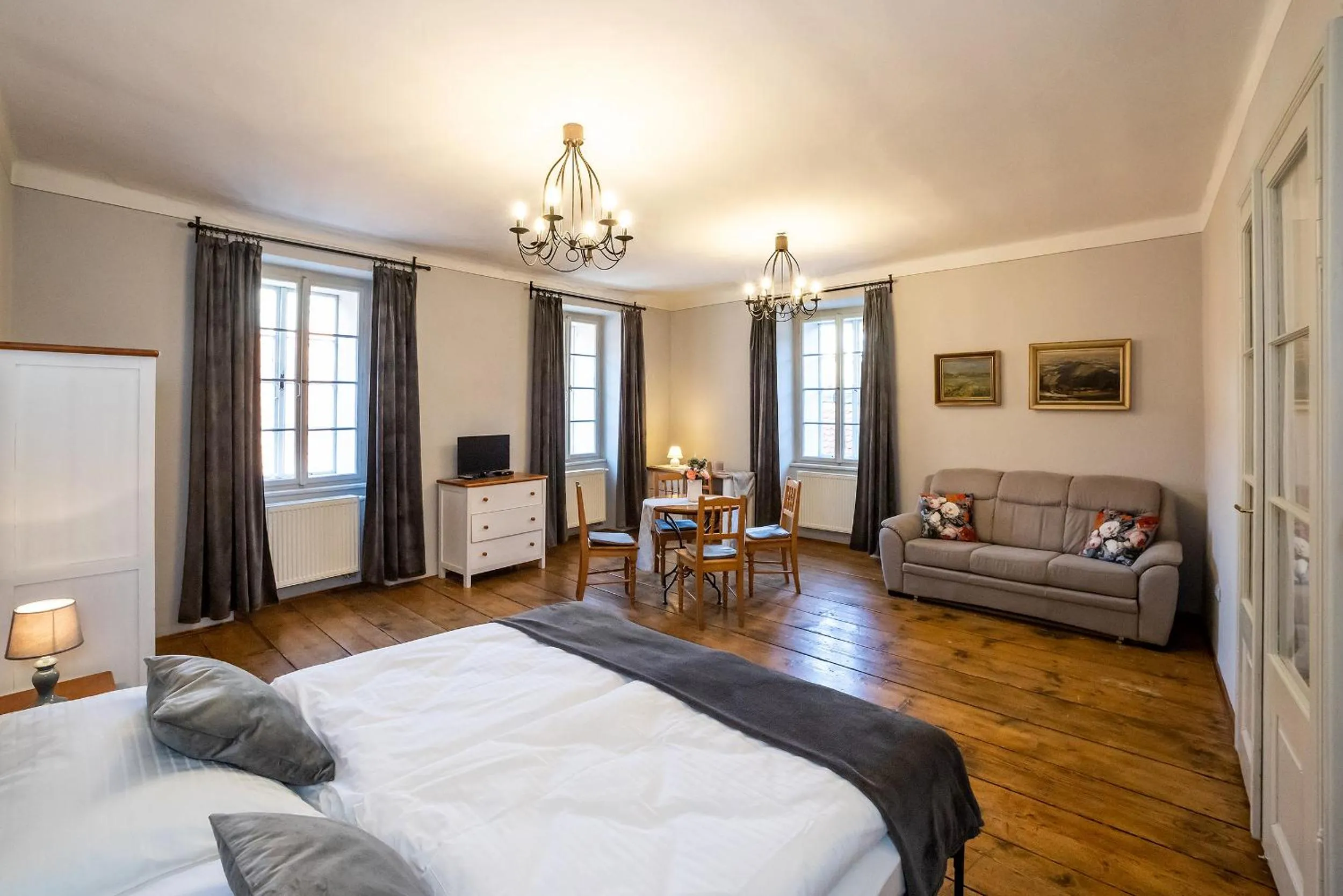 Bed in Penzion Thallerův Dům