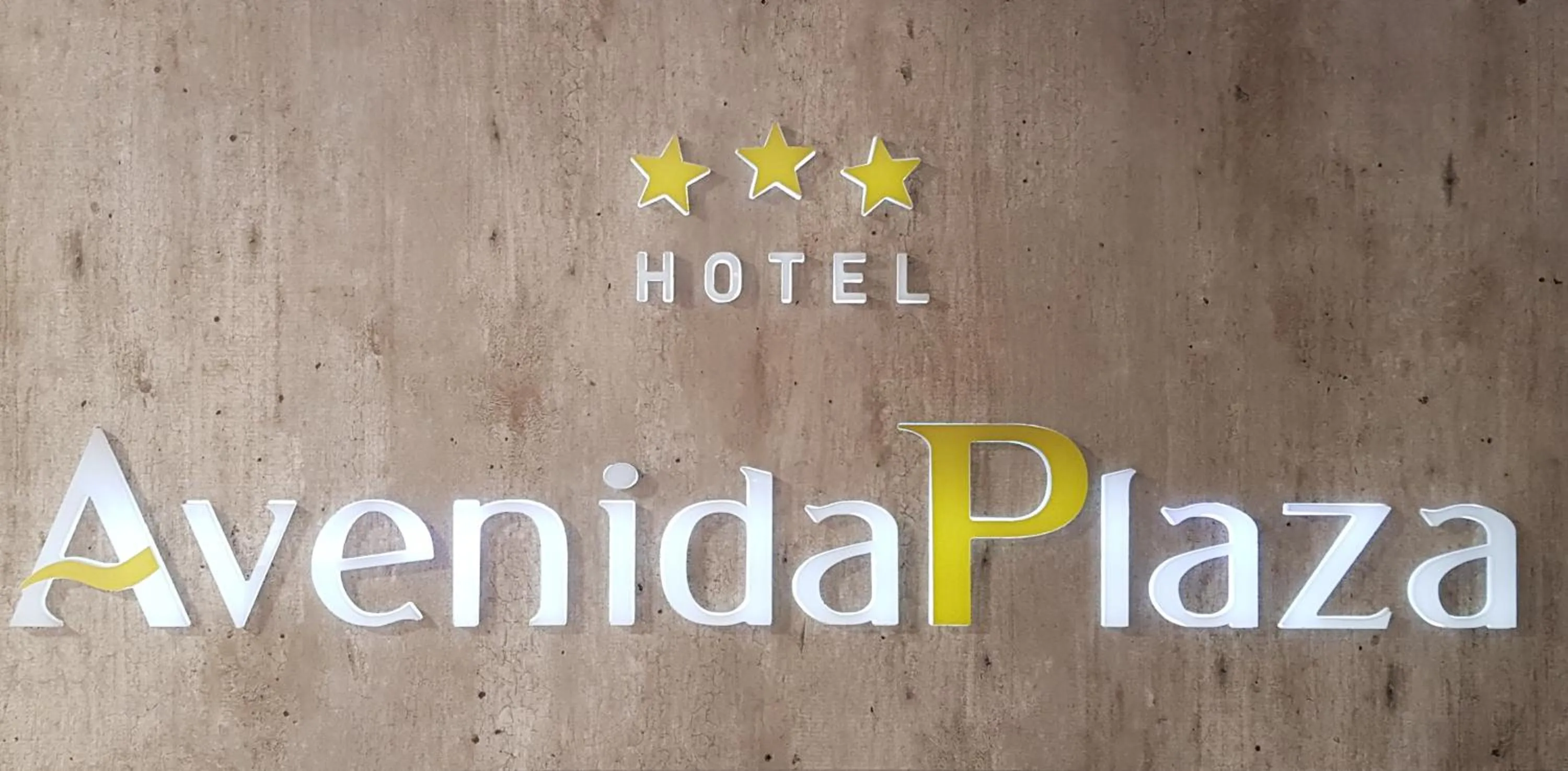 Property logo or sign in Hotel Avenida Plaza