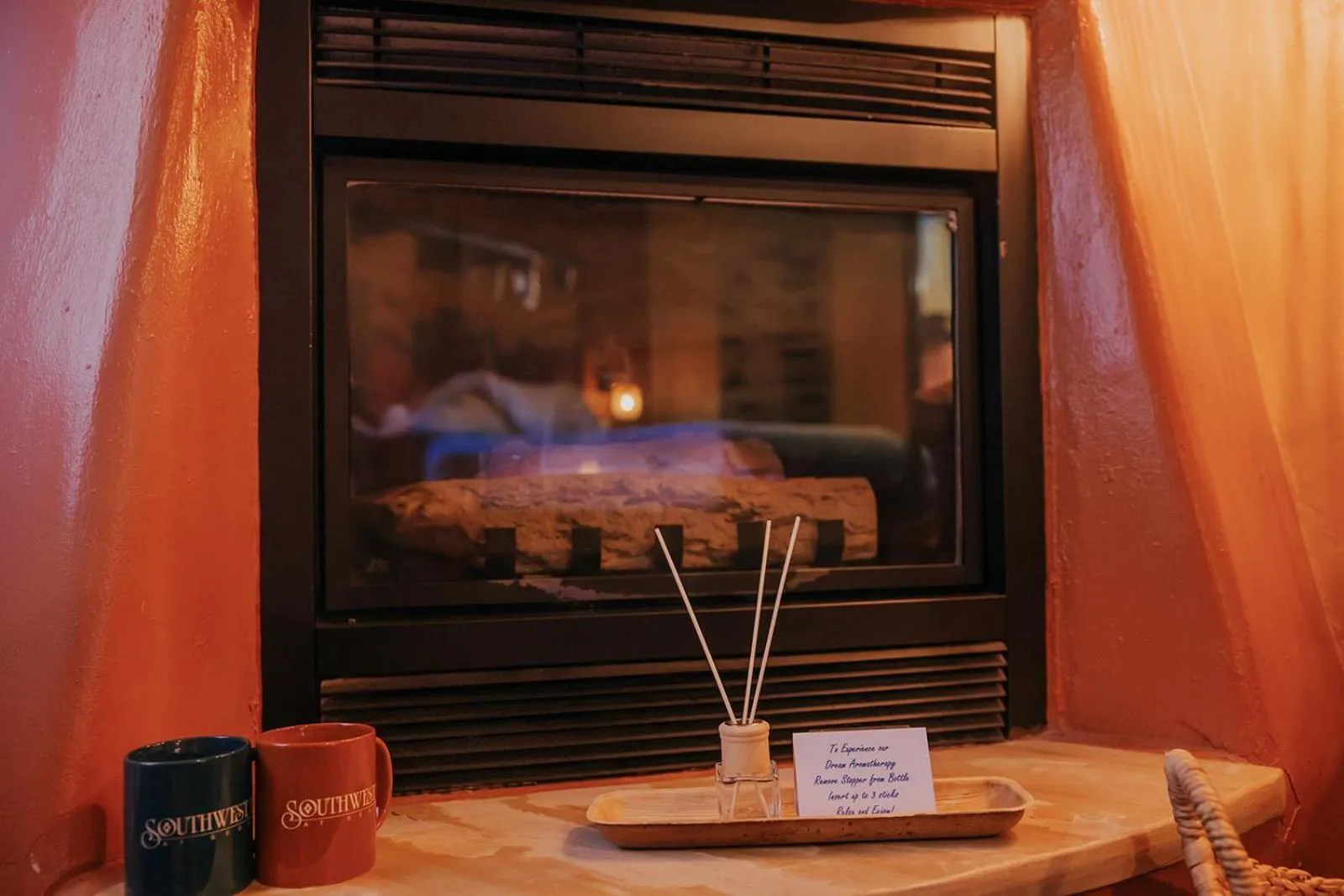 fireplace in Southwest Inn at Sedona