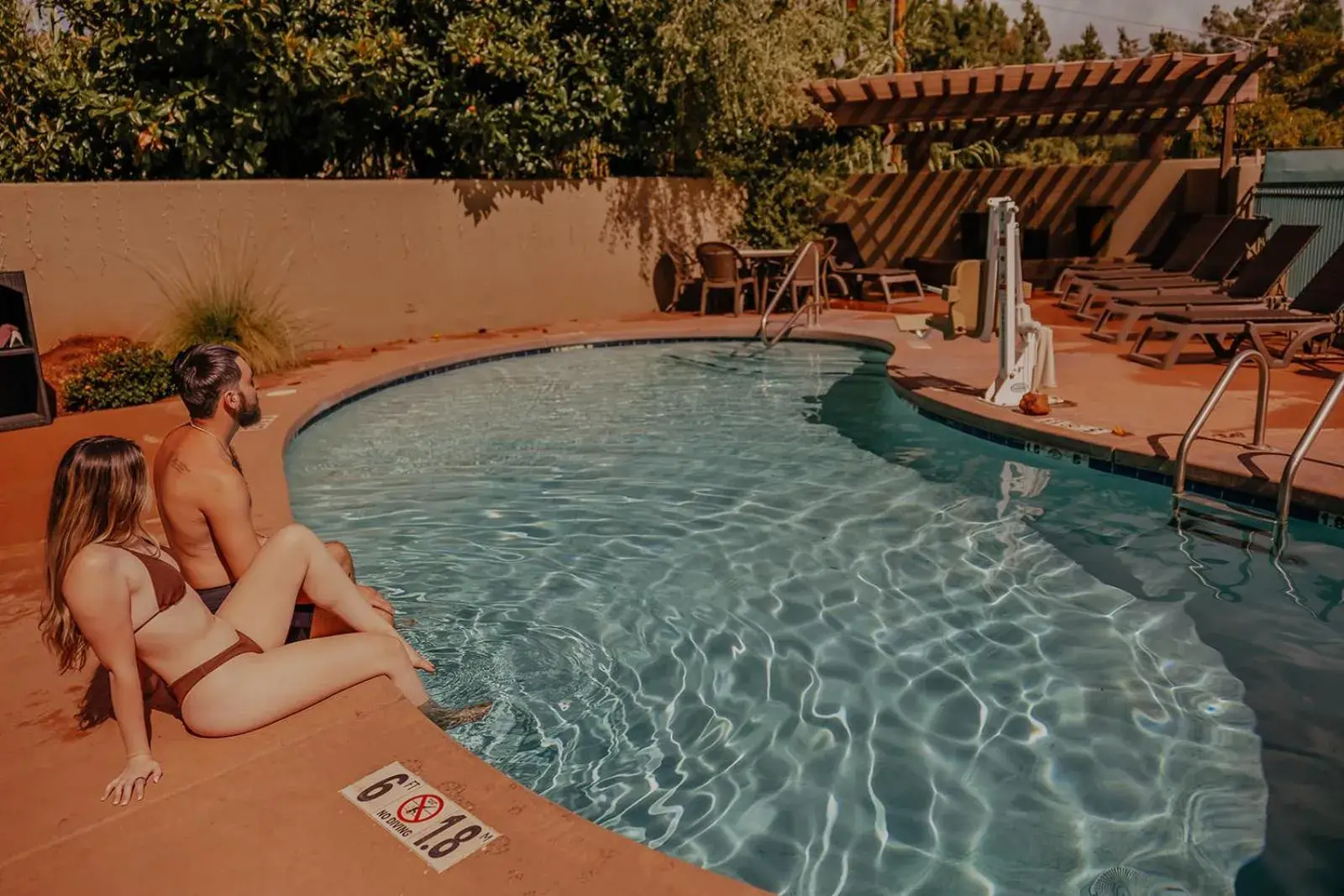 Swimming pool in Southwest Inn at Sedona Swimming pool in Southwest Inn at Sedona