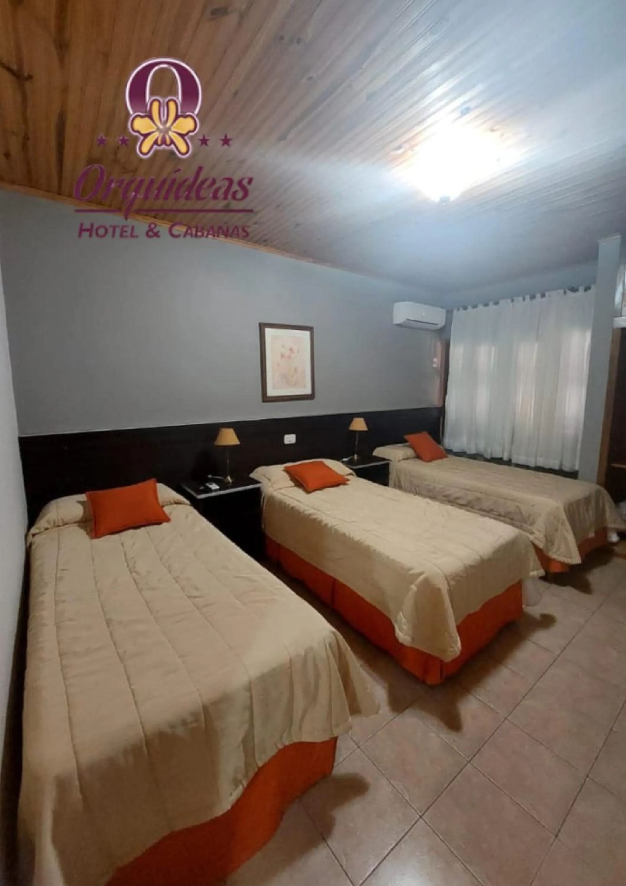 Bed in Orquideas Hotel & Cabañas