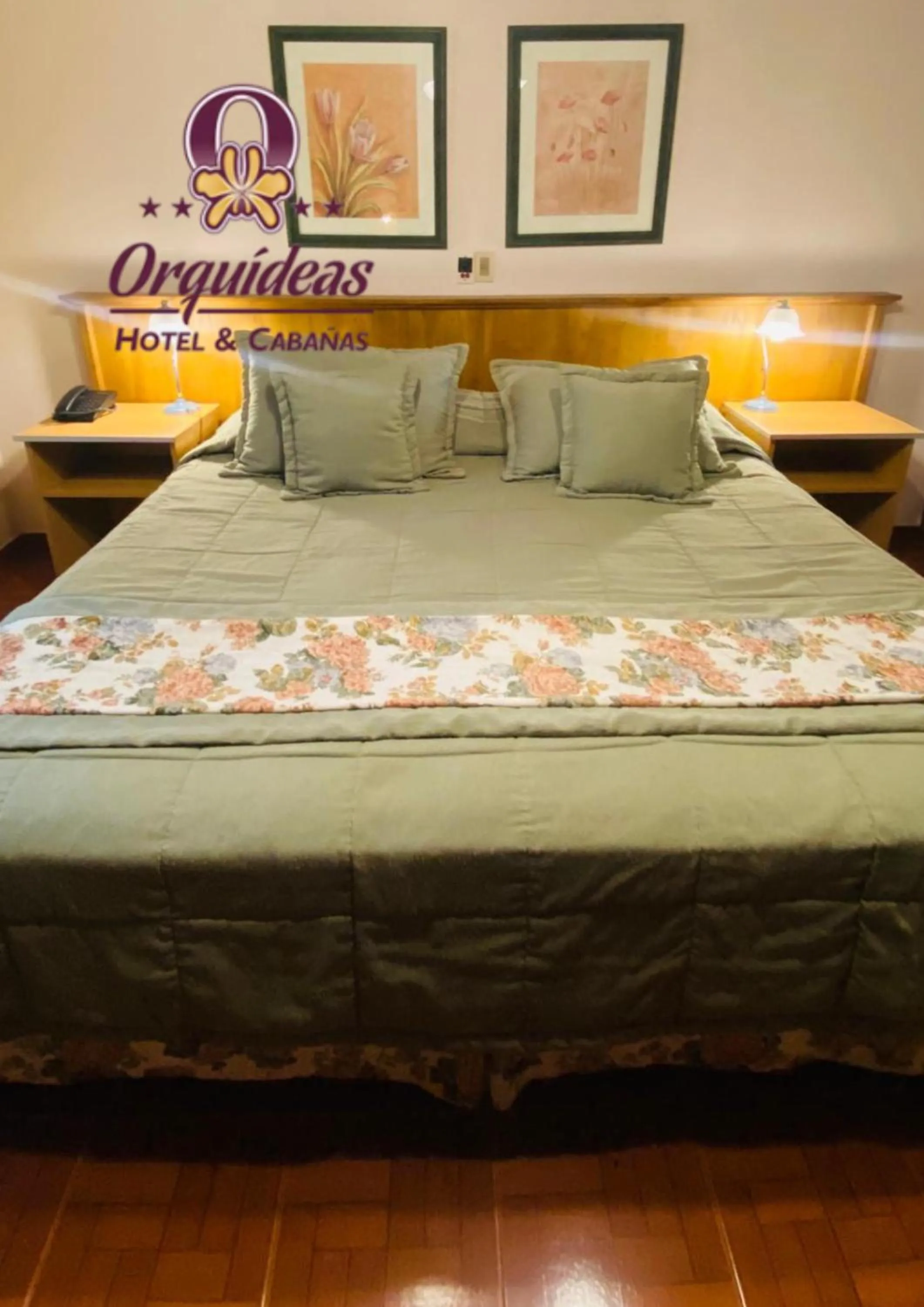 Bed in Orquideas Hotel & Cabañas