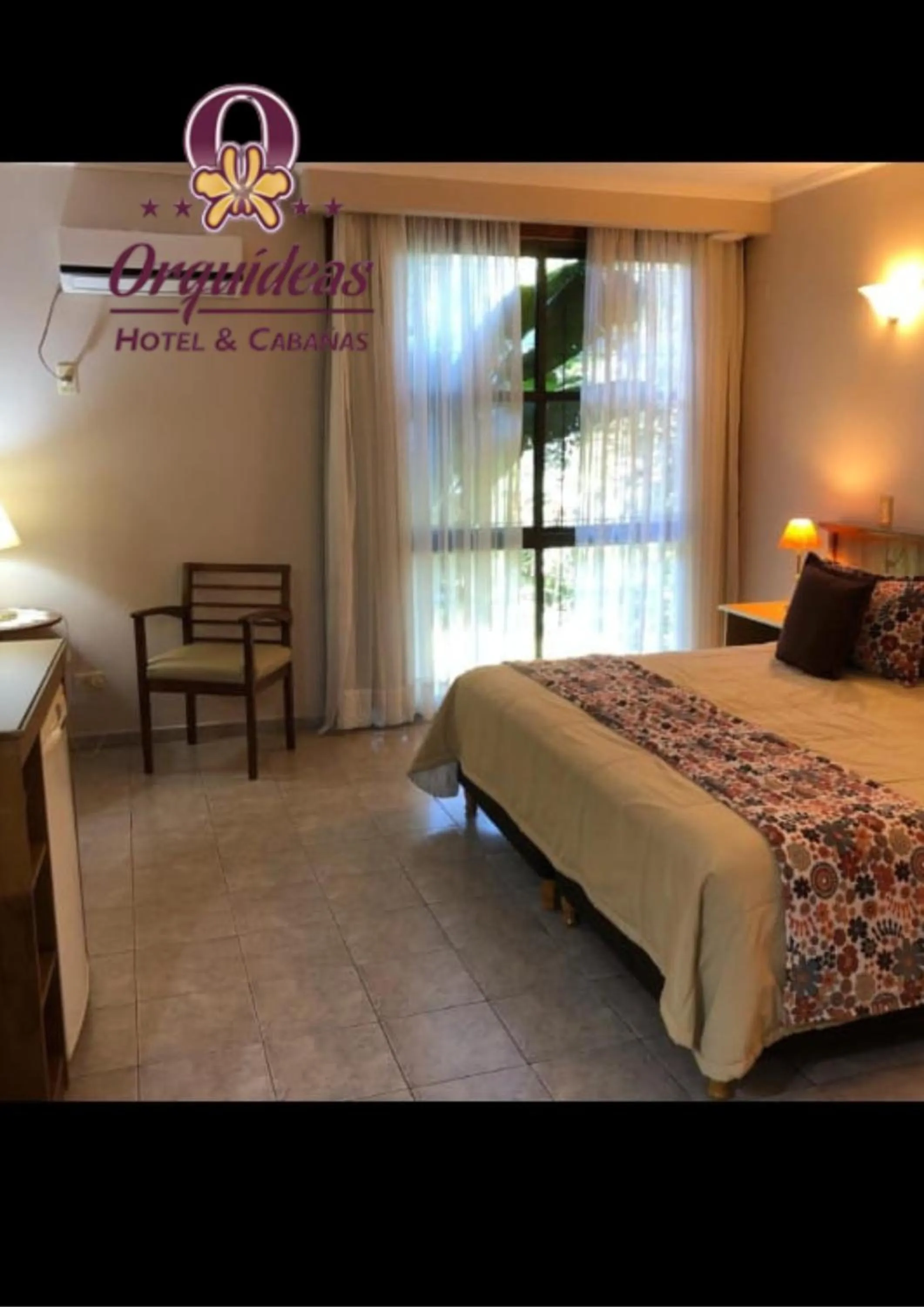 Bed in Orquideas Hotel & Cabañas