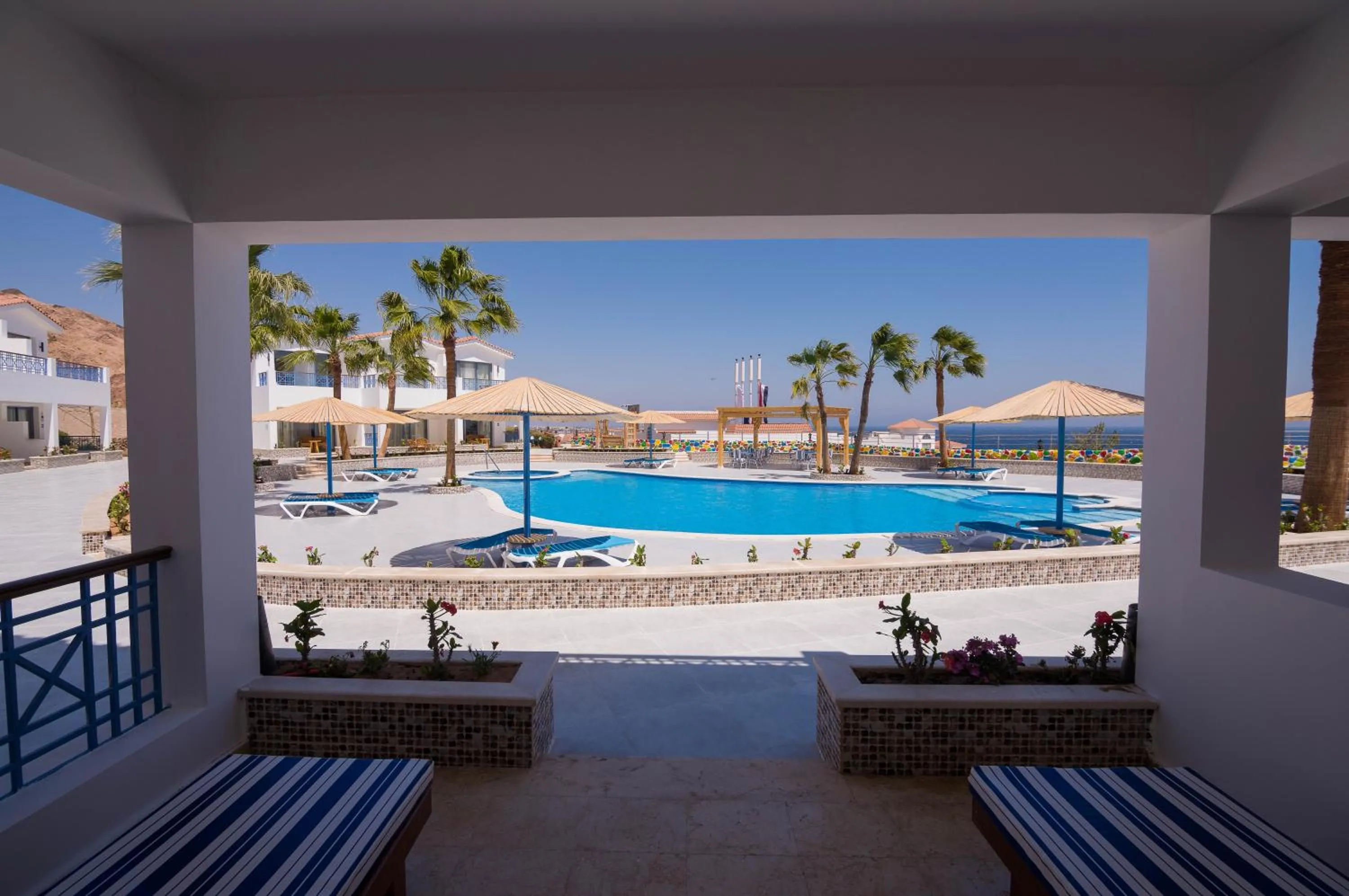 Pool view in Ecotel Dahab Bay View Resort