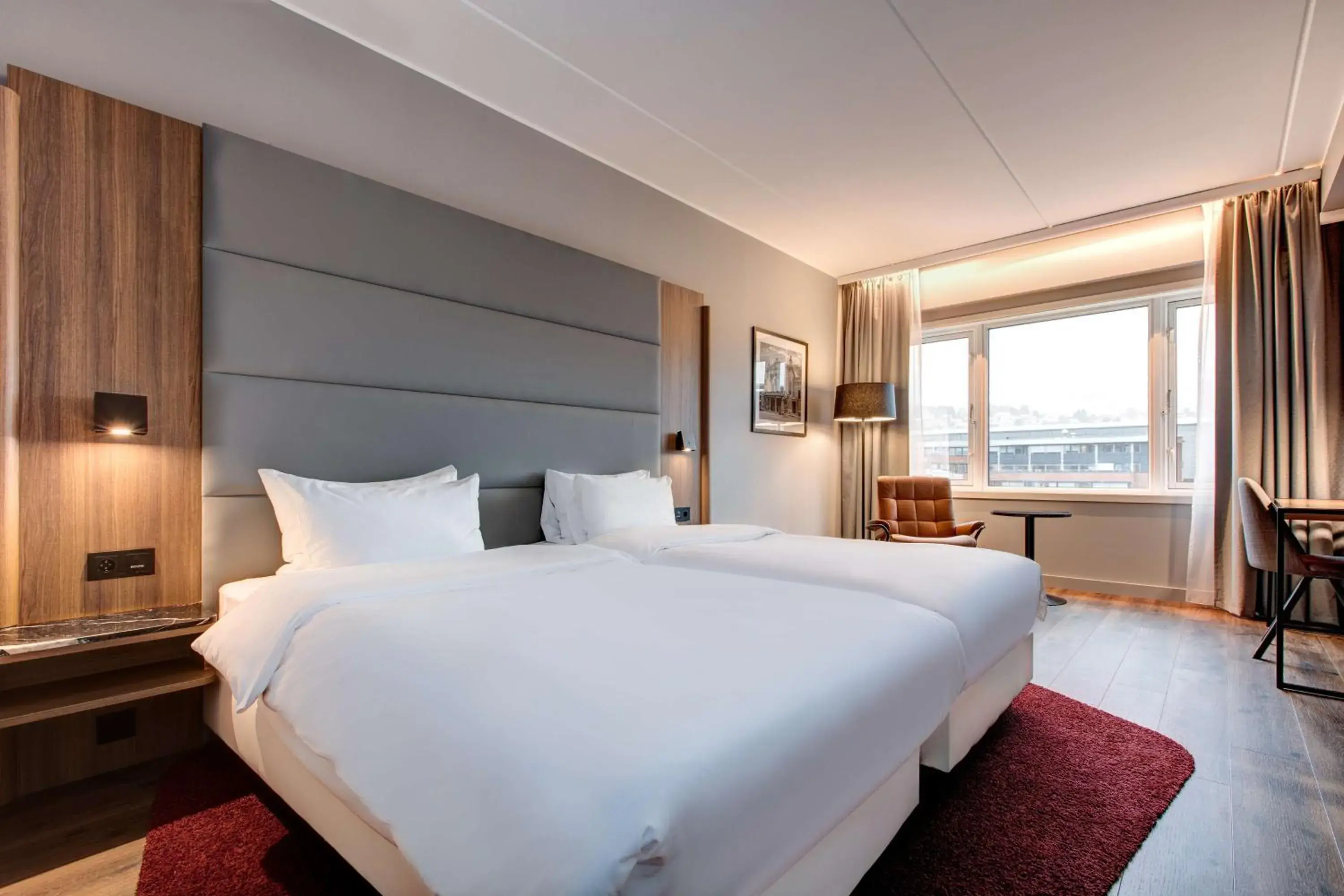 Photo of the whole room, Bed in Radisson Blu Hotel Nydalen, Oslo Photo of the whole room, Bed in Radisson Blu Hotel Nydalen, Oslo