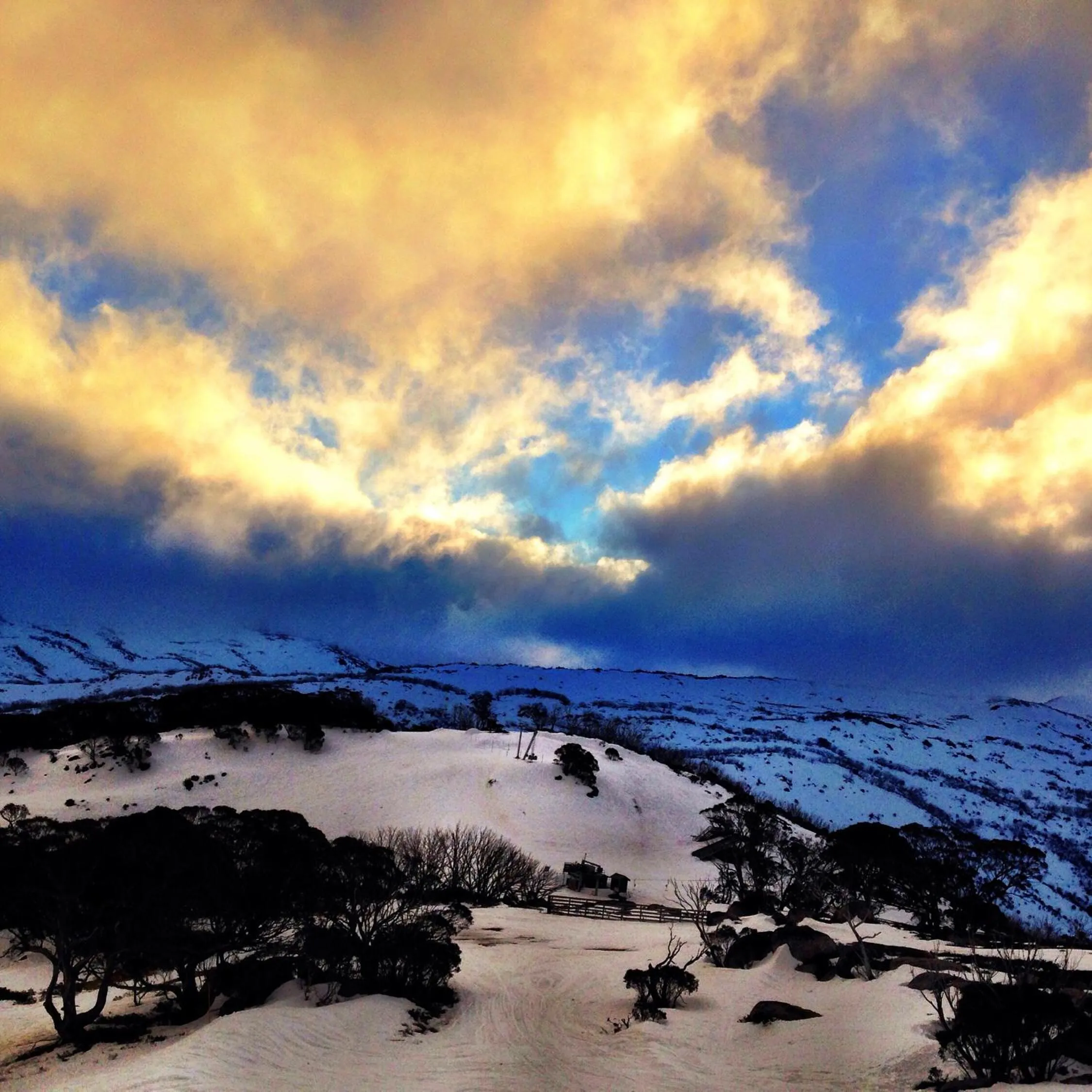 Winter in The Man from Snowy River Hotel