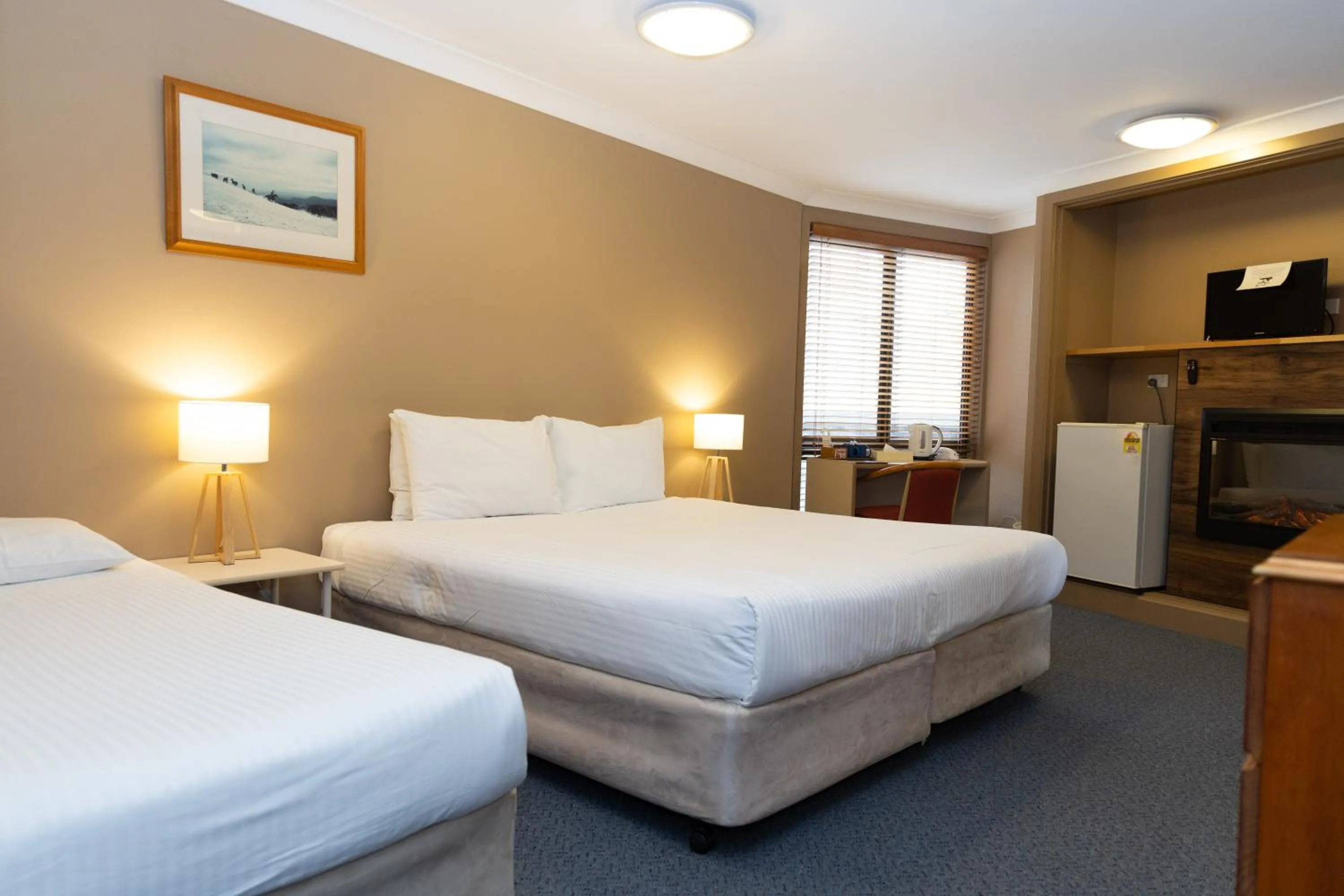 Bed in The Man from Snowy River Hotel