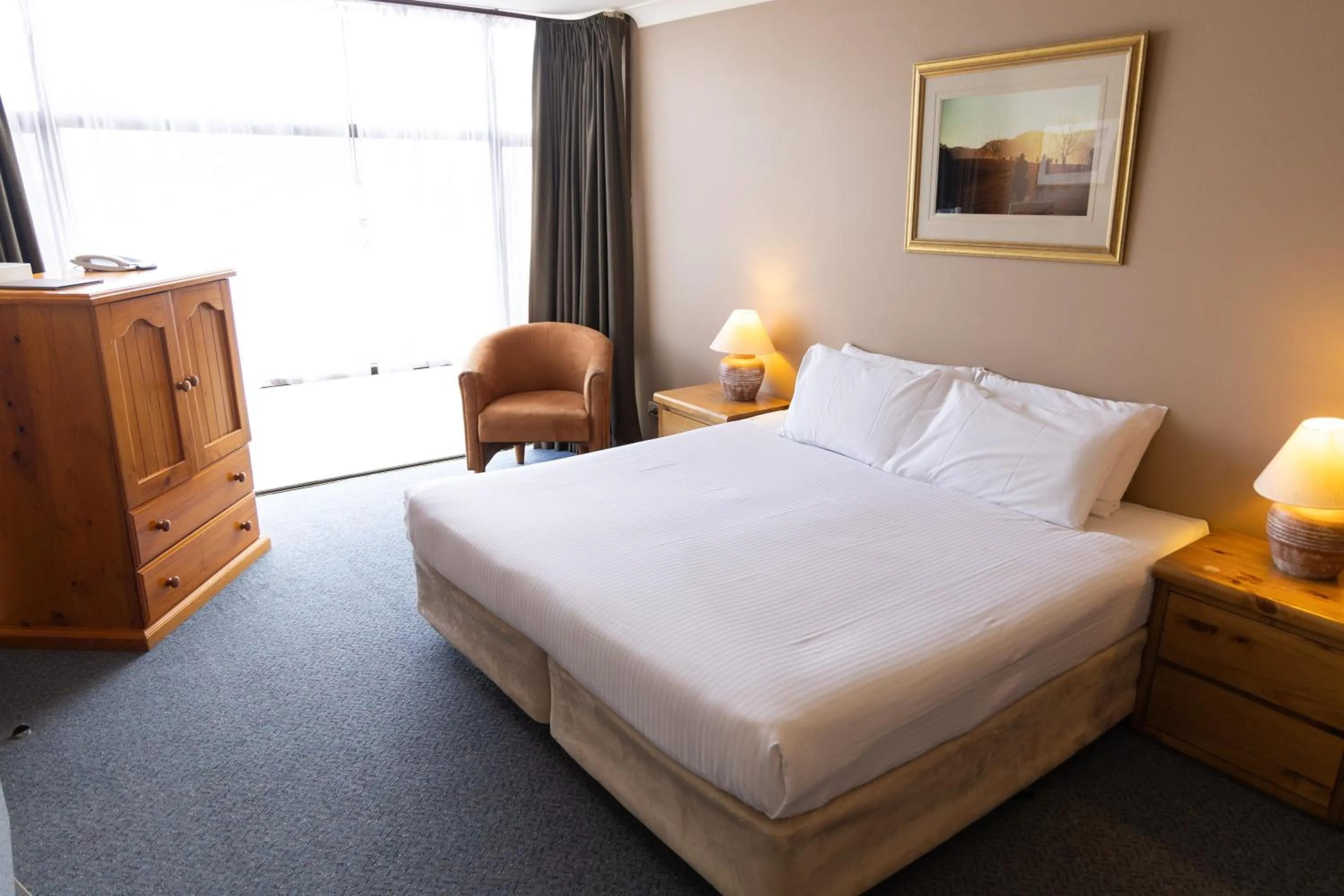 Bed in The Man from Snowy River Hotel