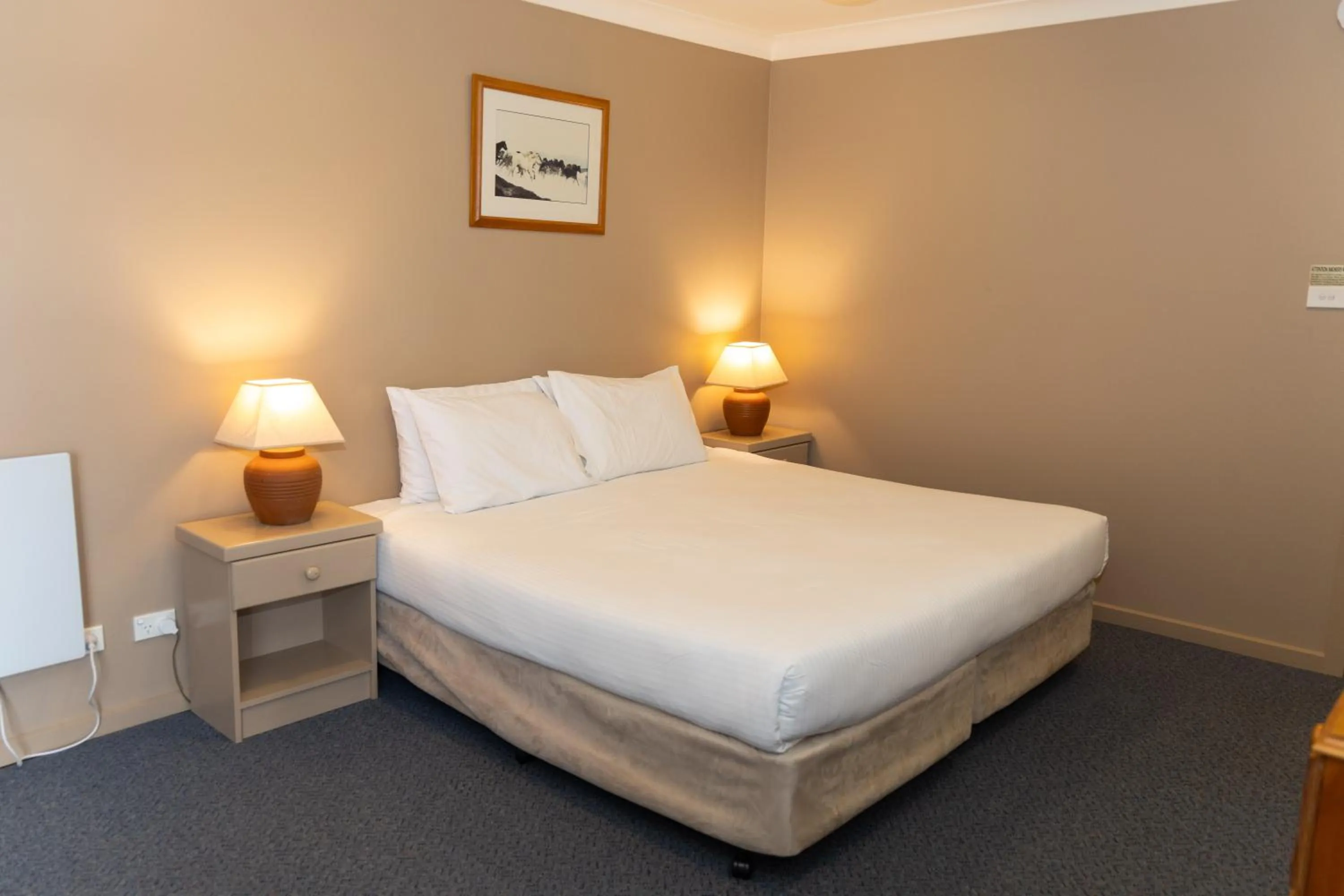 Bed in The Man from Snowy River Hotel