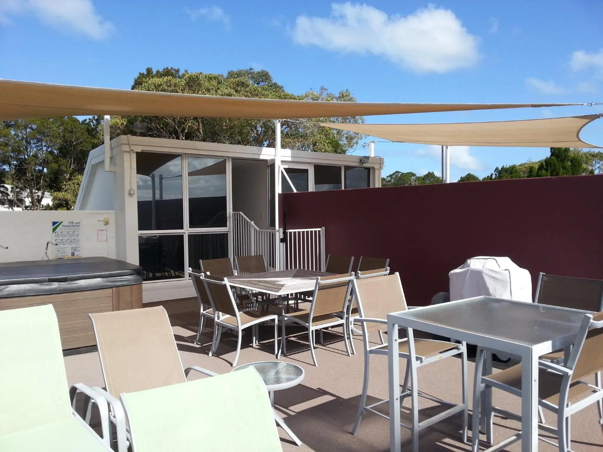 BBQ facilities in Bali Hai Apartments Noosa