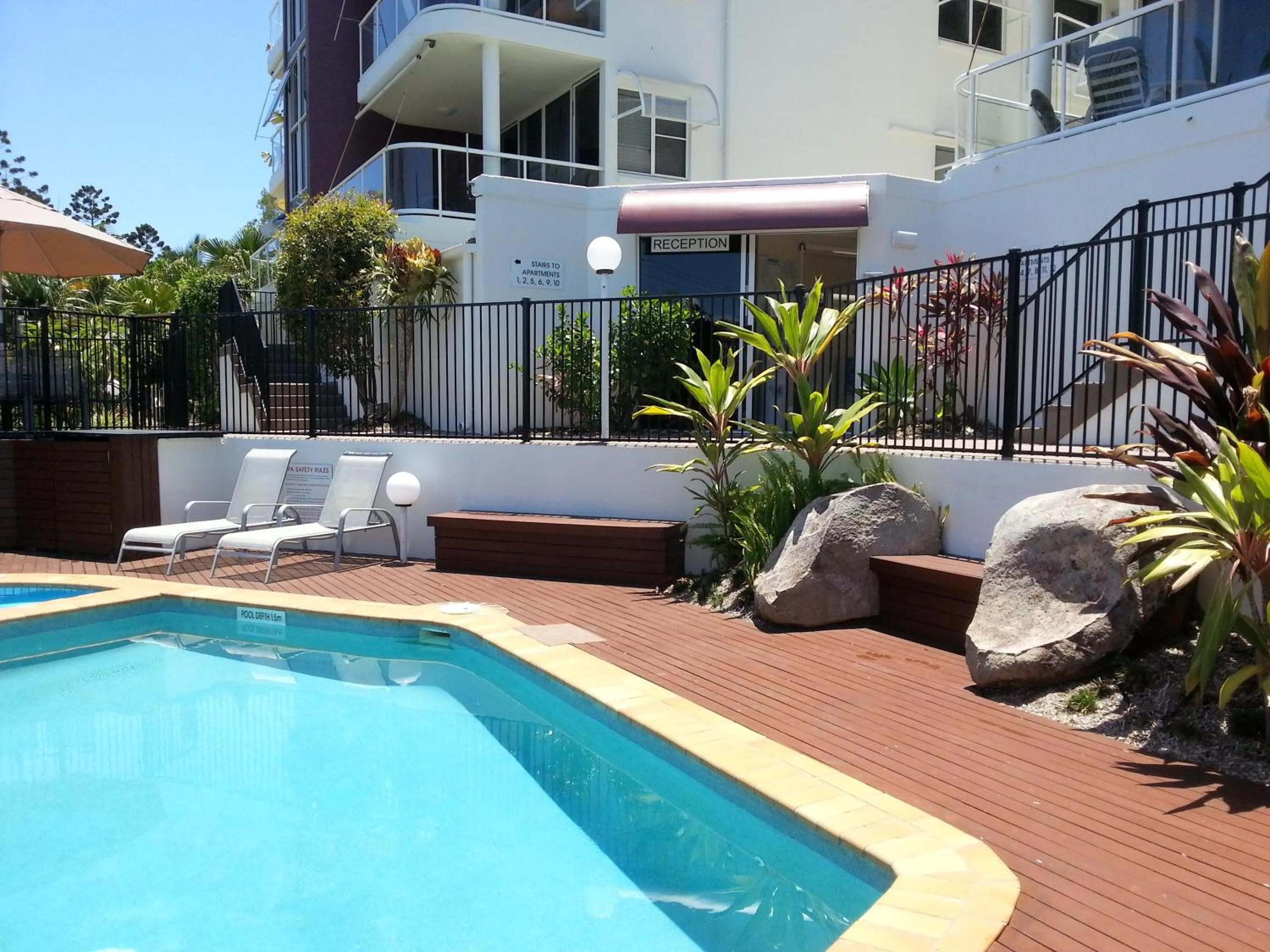 Lobby or reception in Bali Hai Apartments Noosa