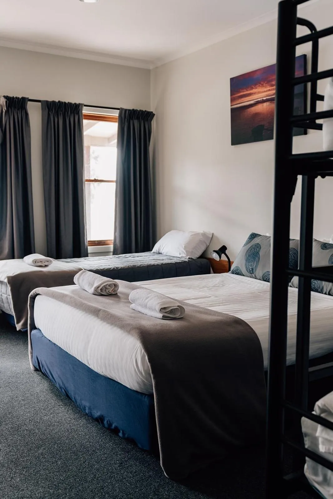 Bed in Port Albert Motel