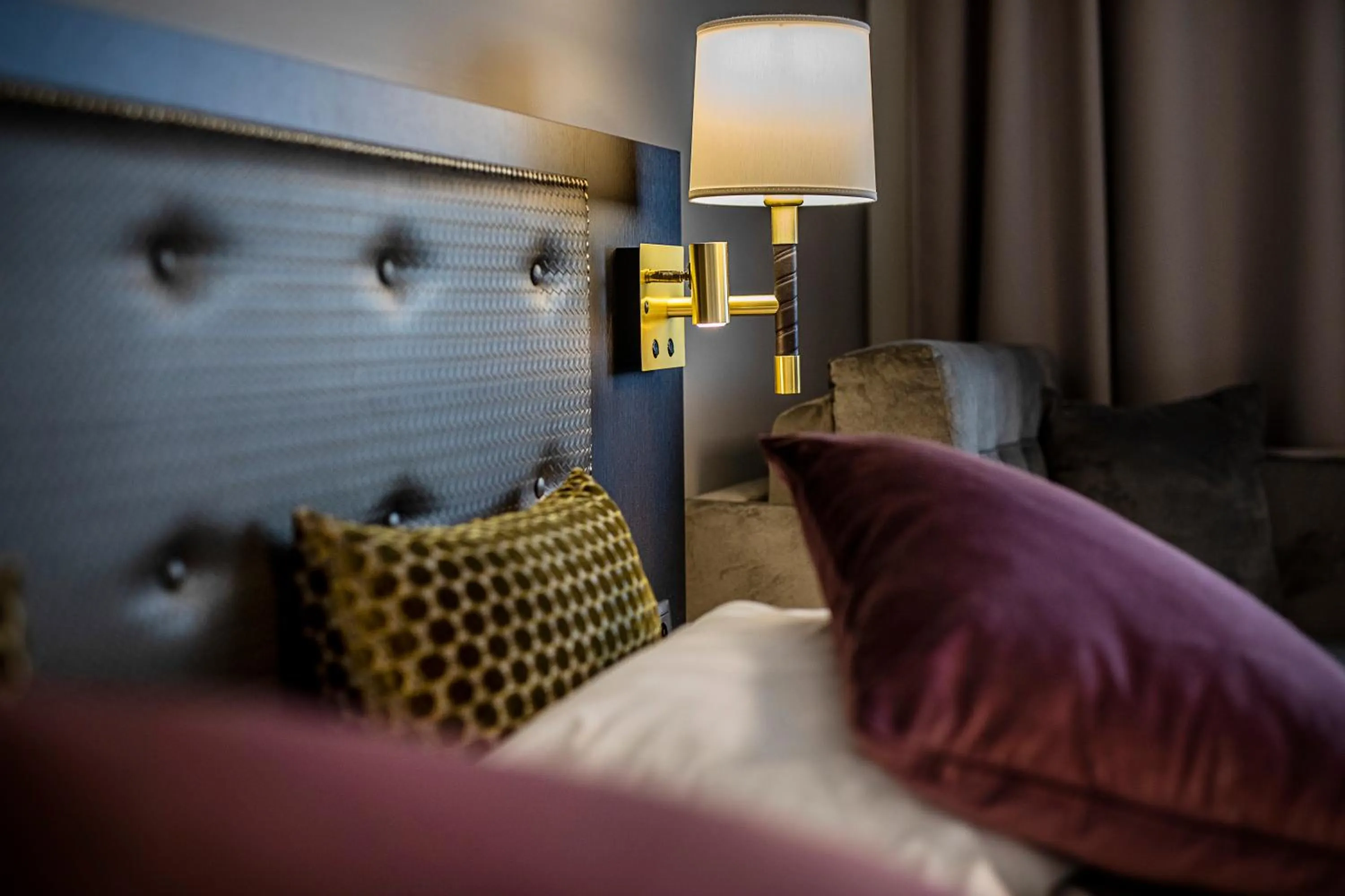 Bed in First Hotel Royal