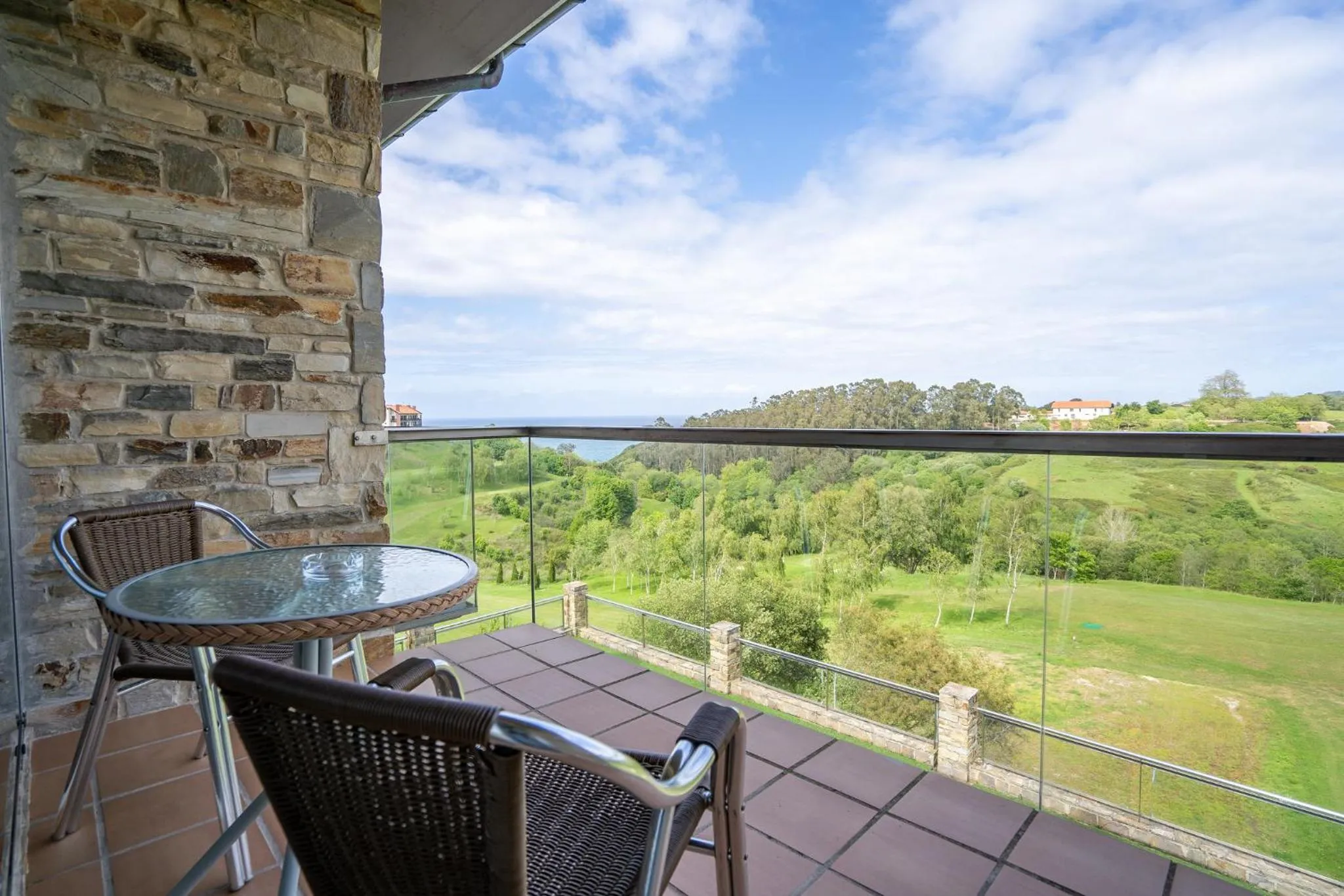 Balcony/Terrace in Abba Comillas Hotel