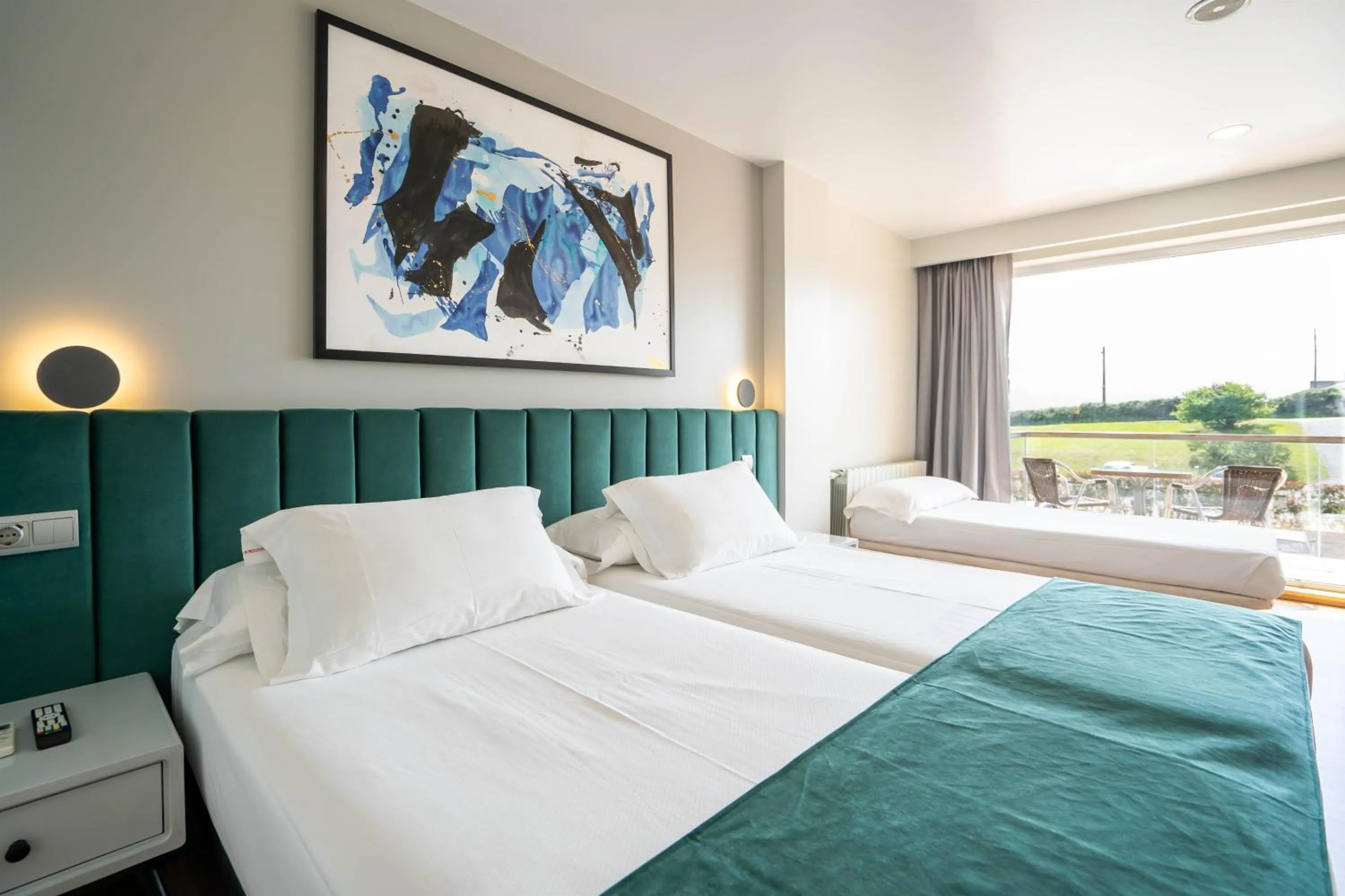 Bed in Abba Comillas Hotel