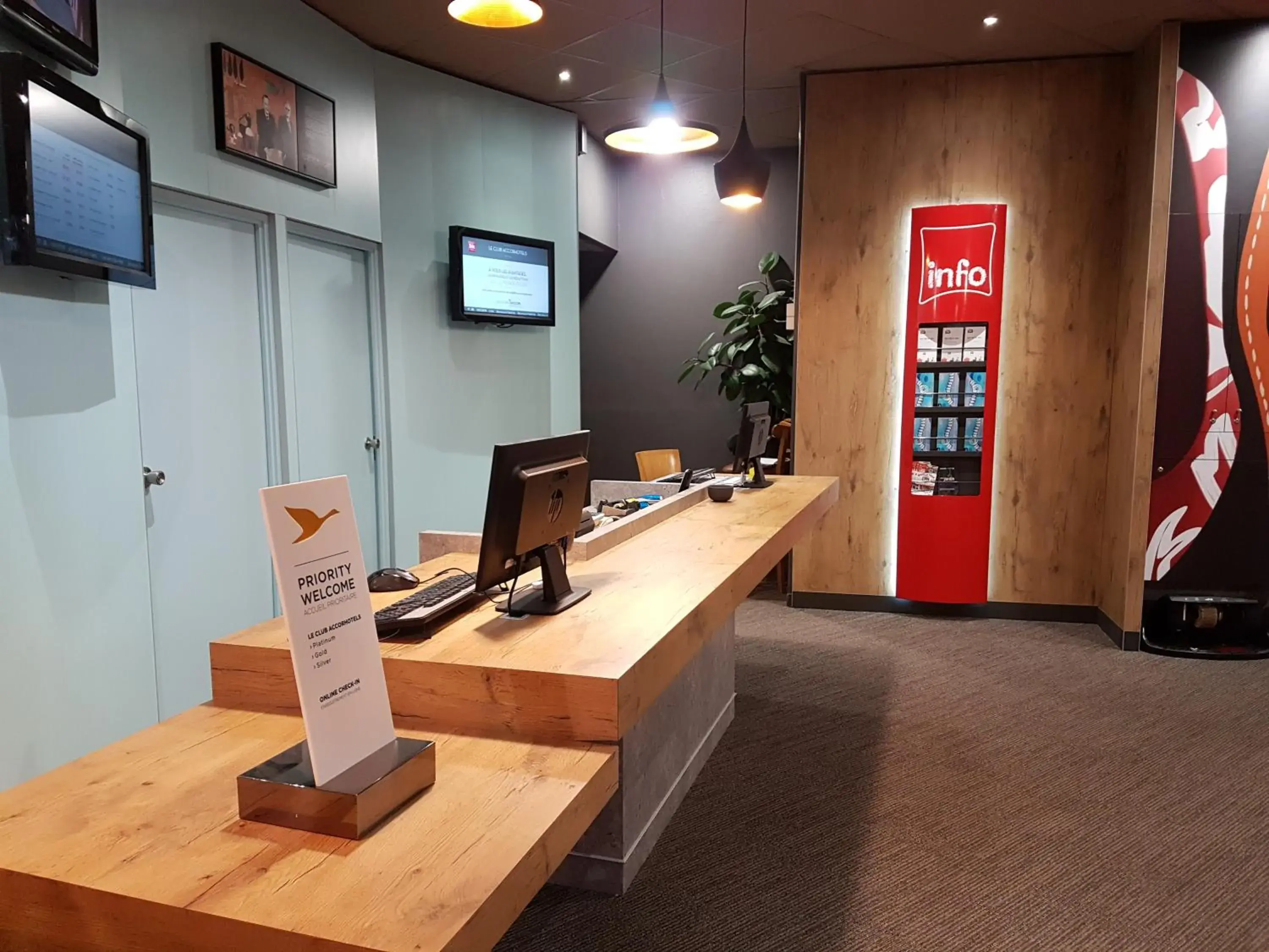 Lobby or reception in ibis Saint-Die Lobby or reception in ibis Saint-Die