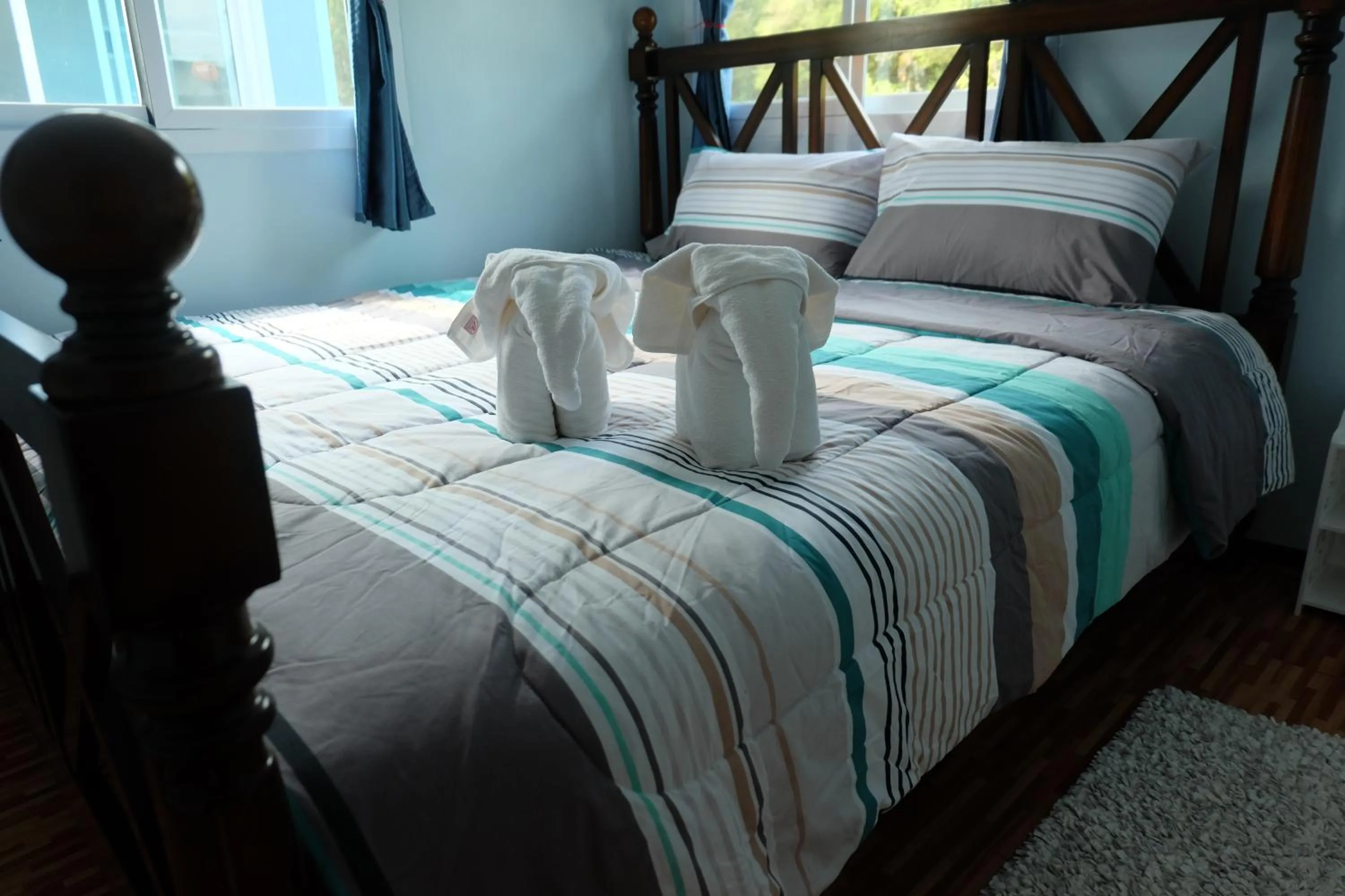 Bed in Saengcha Farm Resort