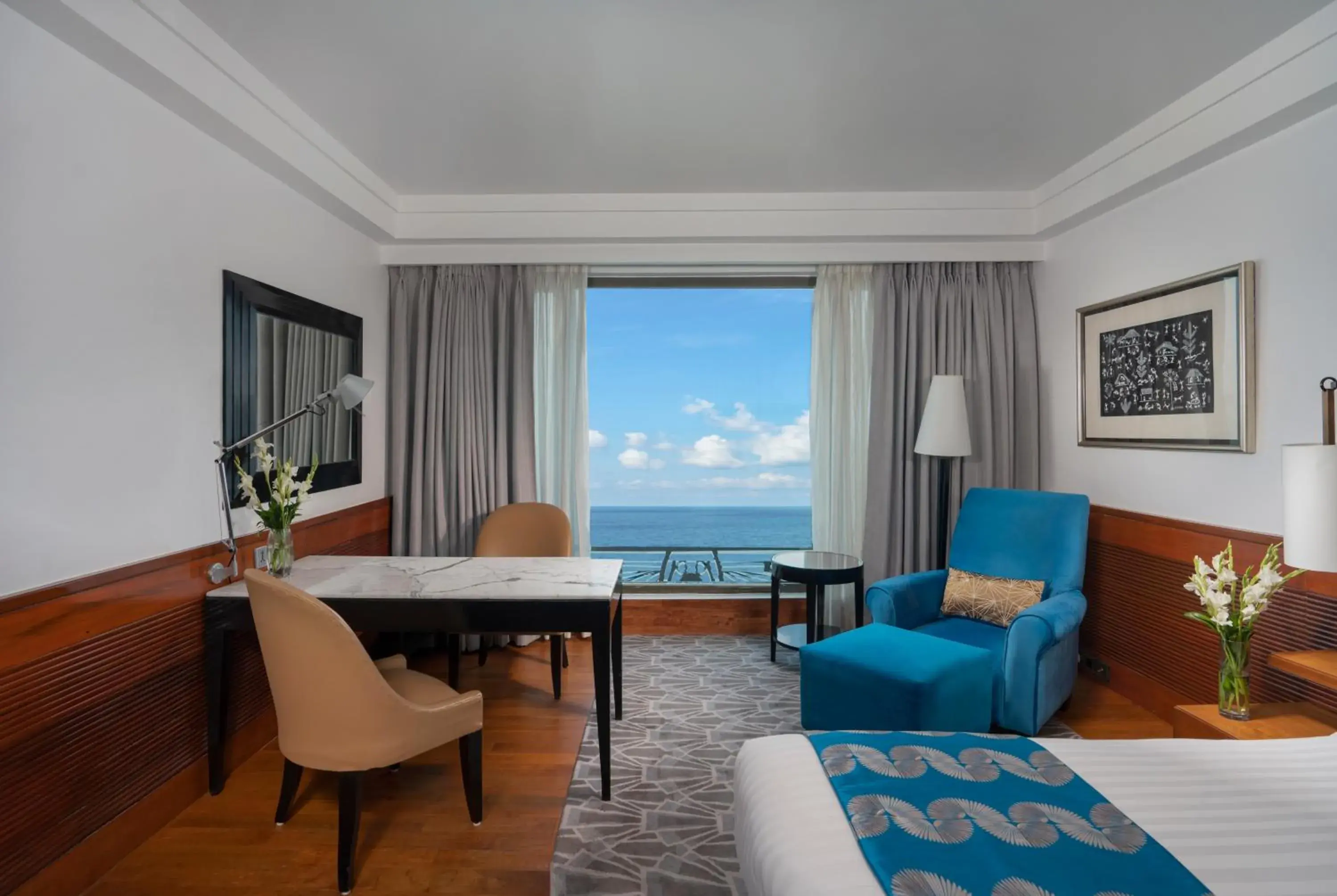 View (from property/room), Bed in InterContinental Marine Drive Mumbai by IHG View (from property/room), Bed in InterContinental Marine Drive Mumbai by IHG