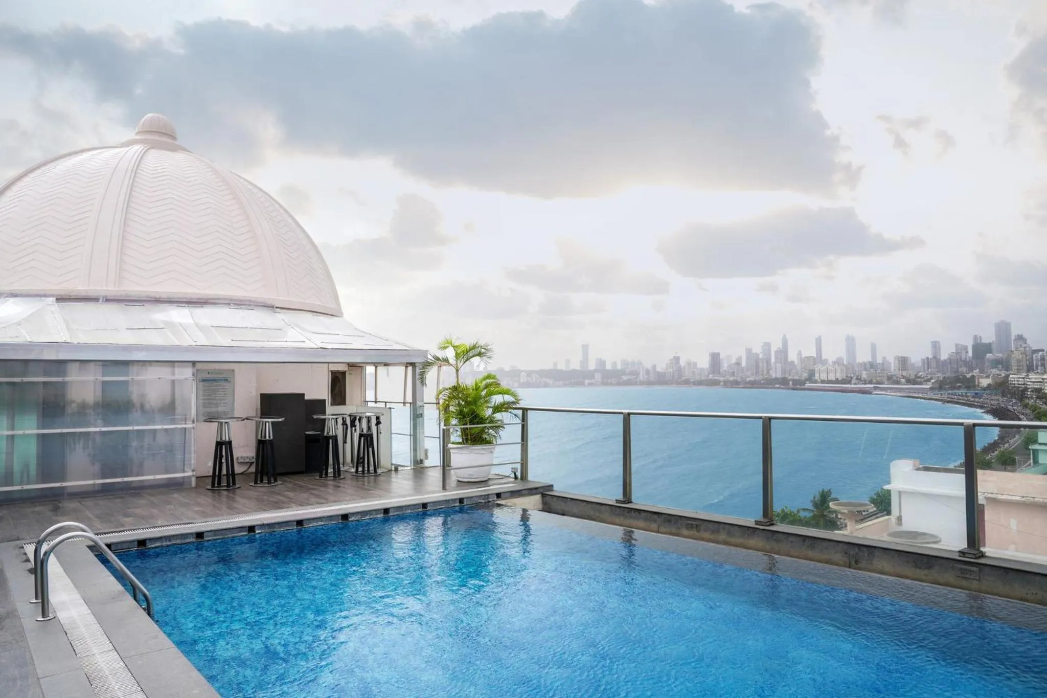 Swimming pool in InterContinental Marine Drive Mumbai by IHG