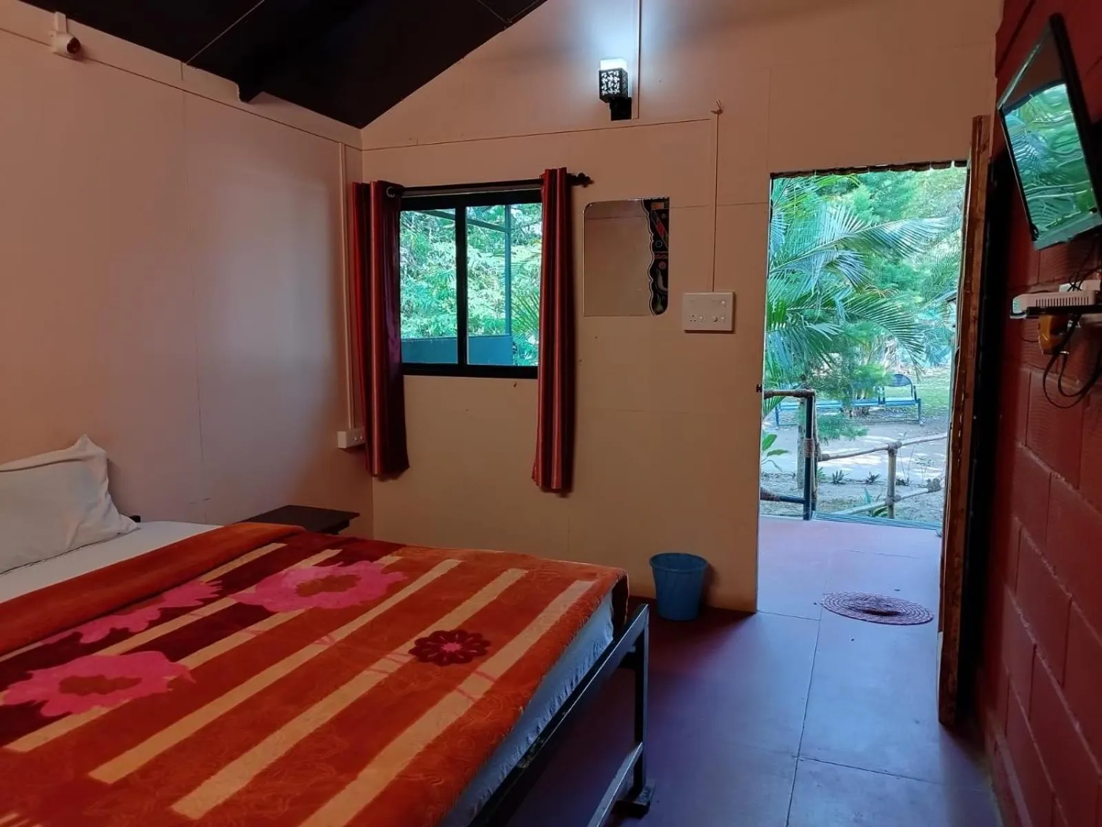 Bed in Green Hills Farm And Guest House