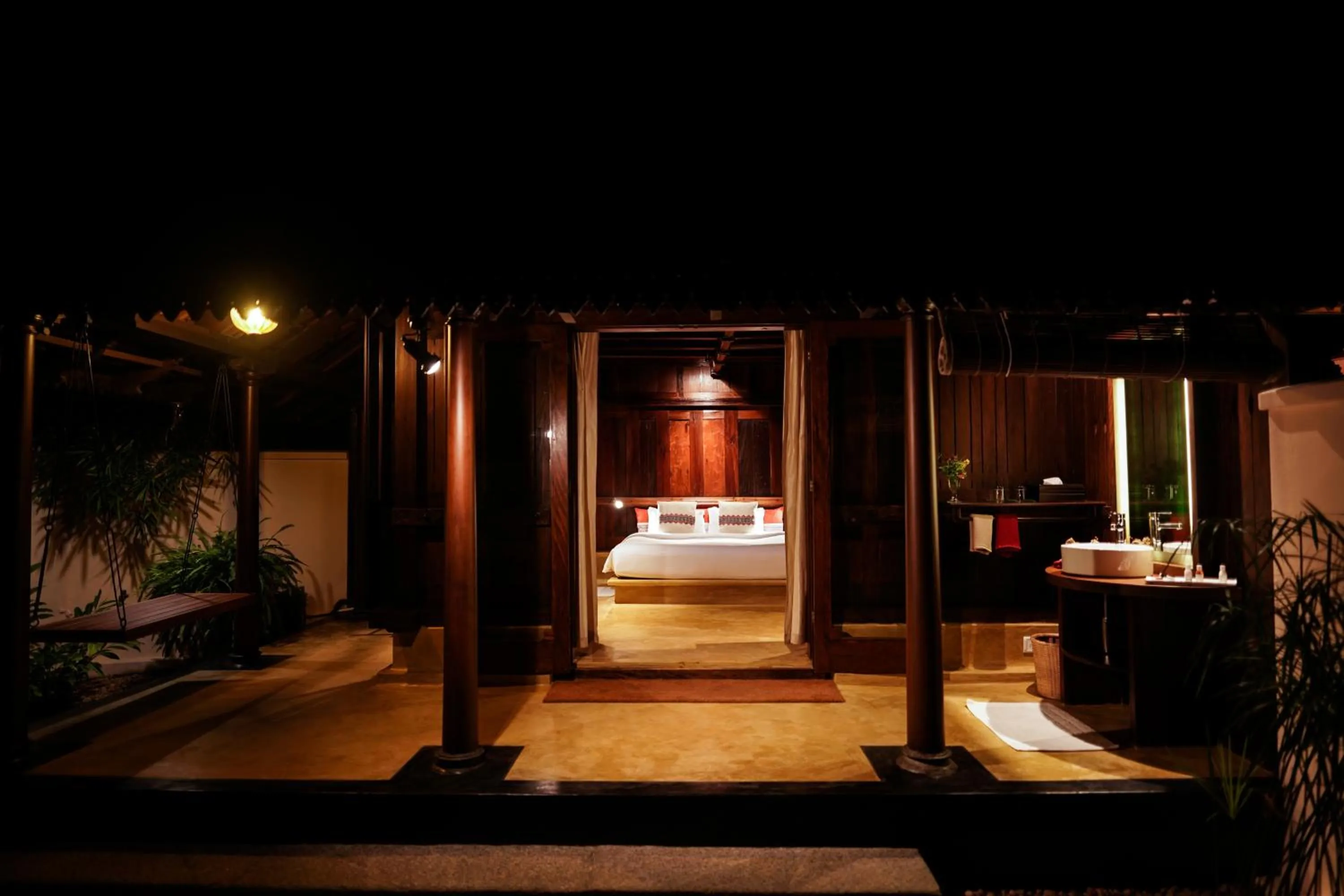 Bedroom, Bed in Vismaya by Moksha Stays