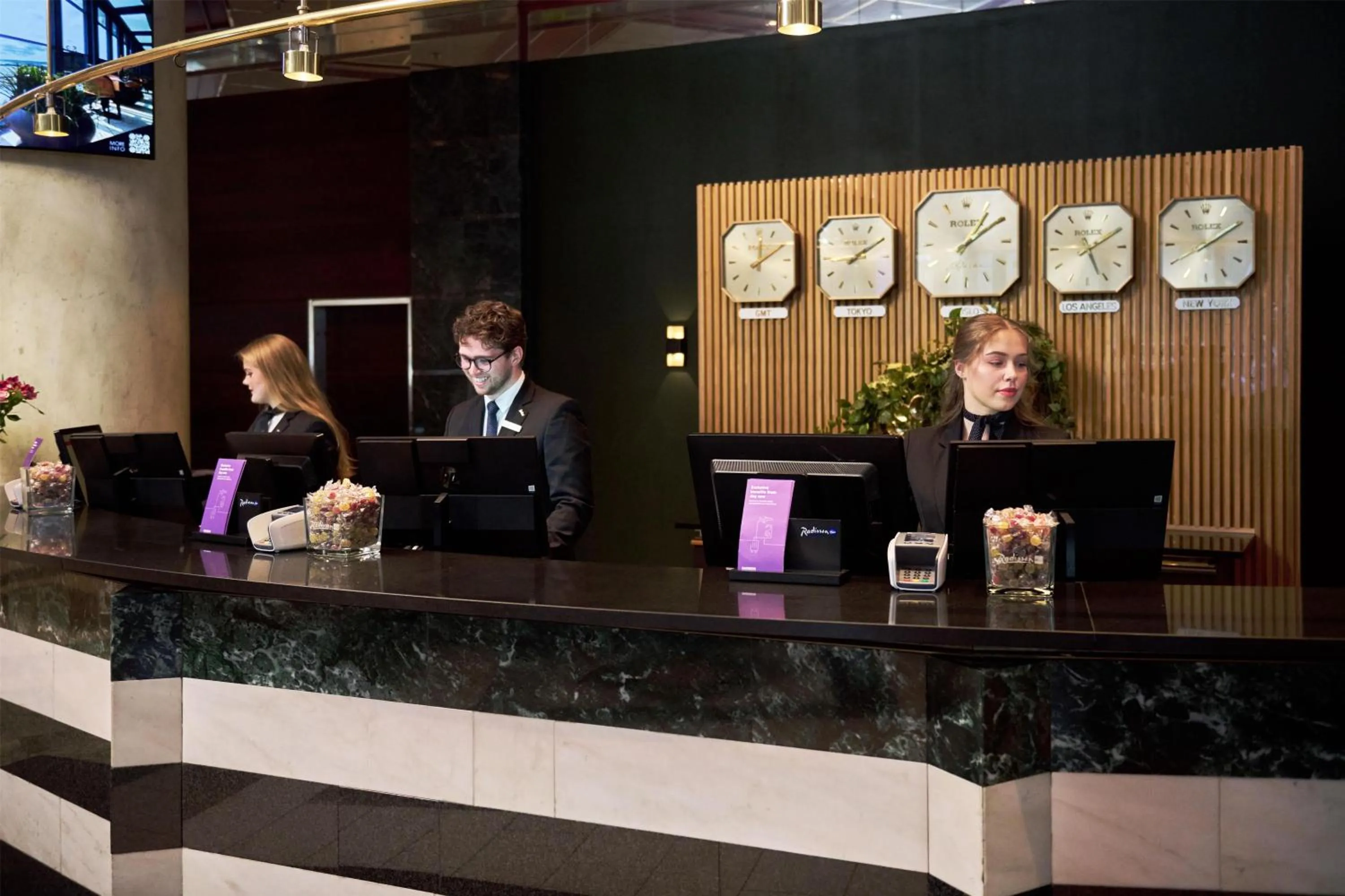 Lobby or reception in Radisson Blu Plaza Hotel, Oslo