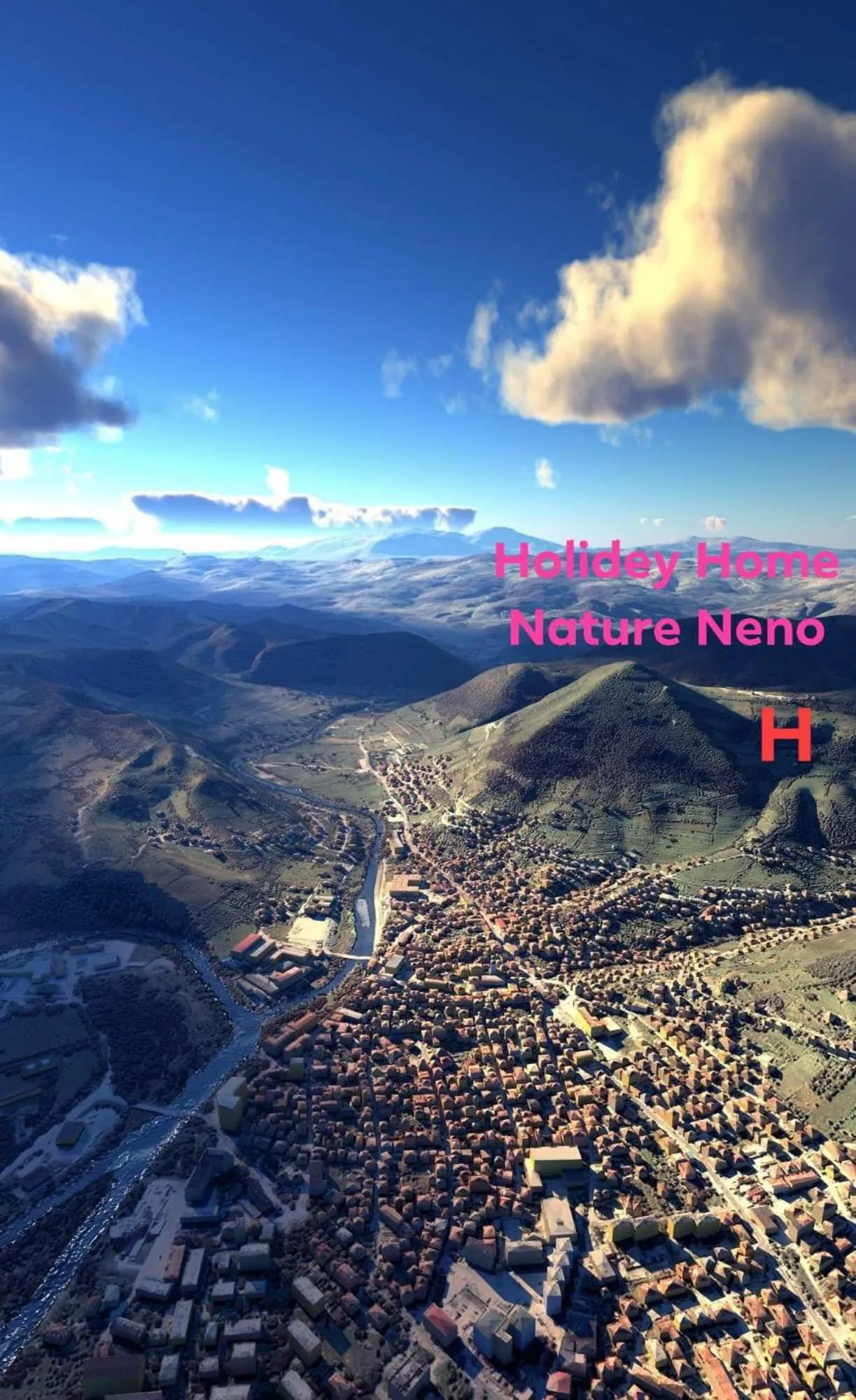 Bird's eye view in Holiday Home Nature Neno