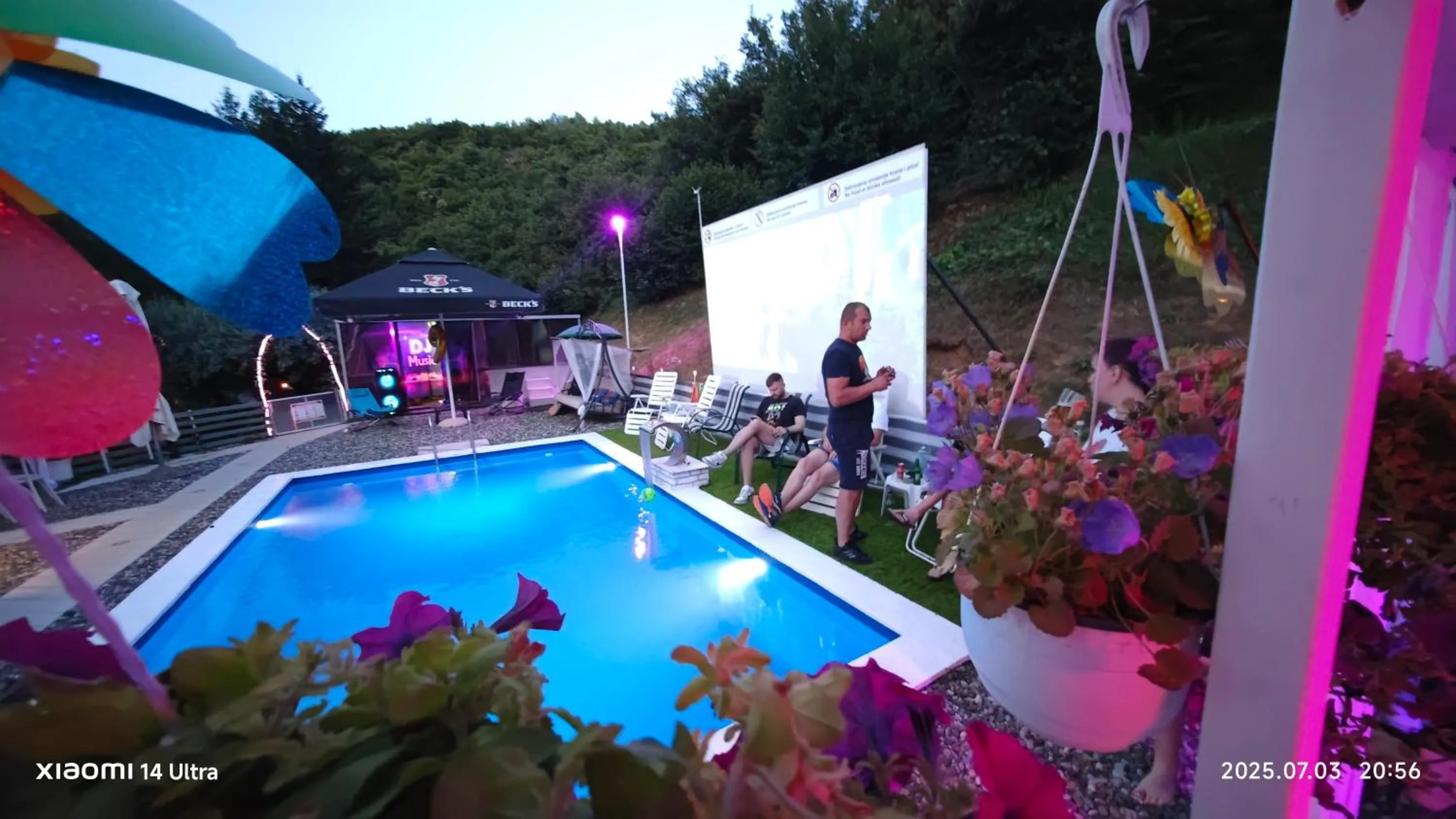 Pool view in Holiday Home Nature Neno