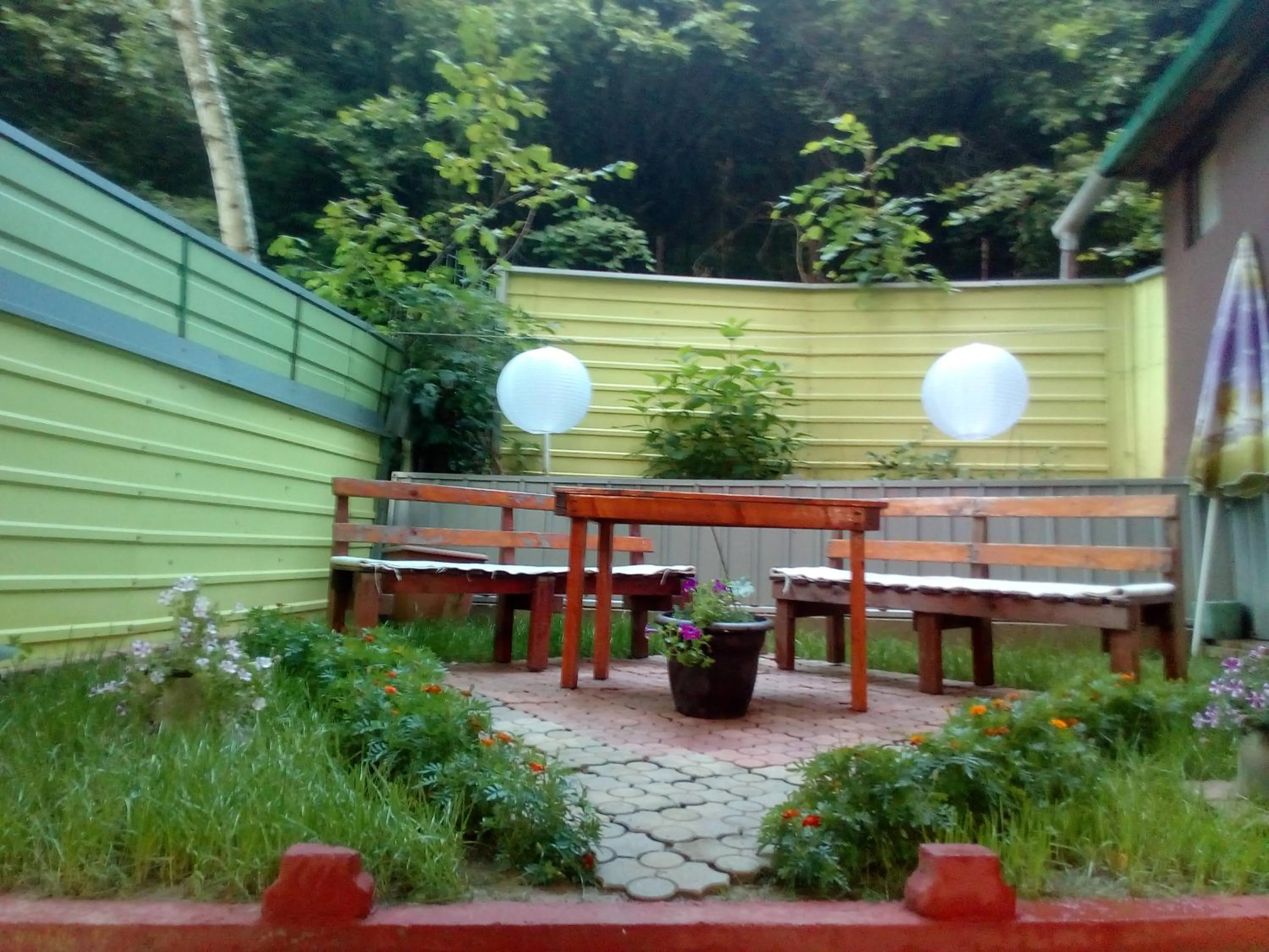 Patio in Holiday Home Nature Neno