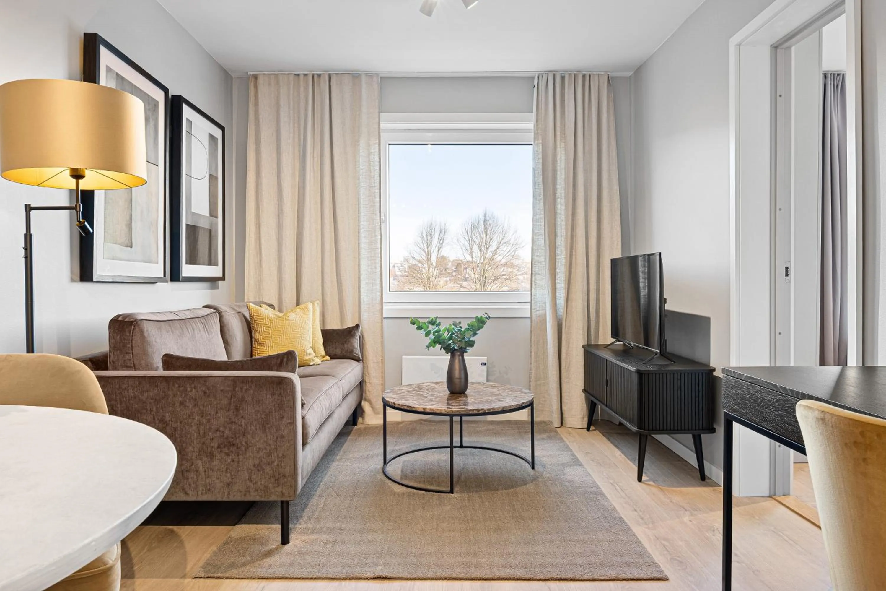 Living room in Bjørvika Apartments - Sirkus Renaa