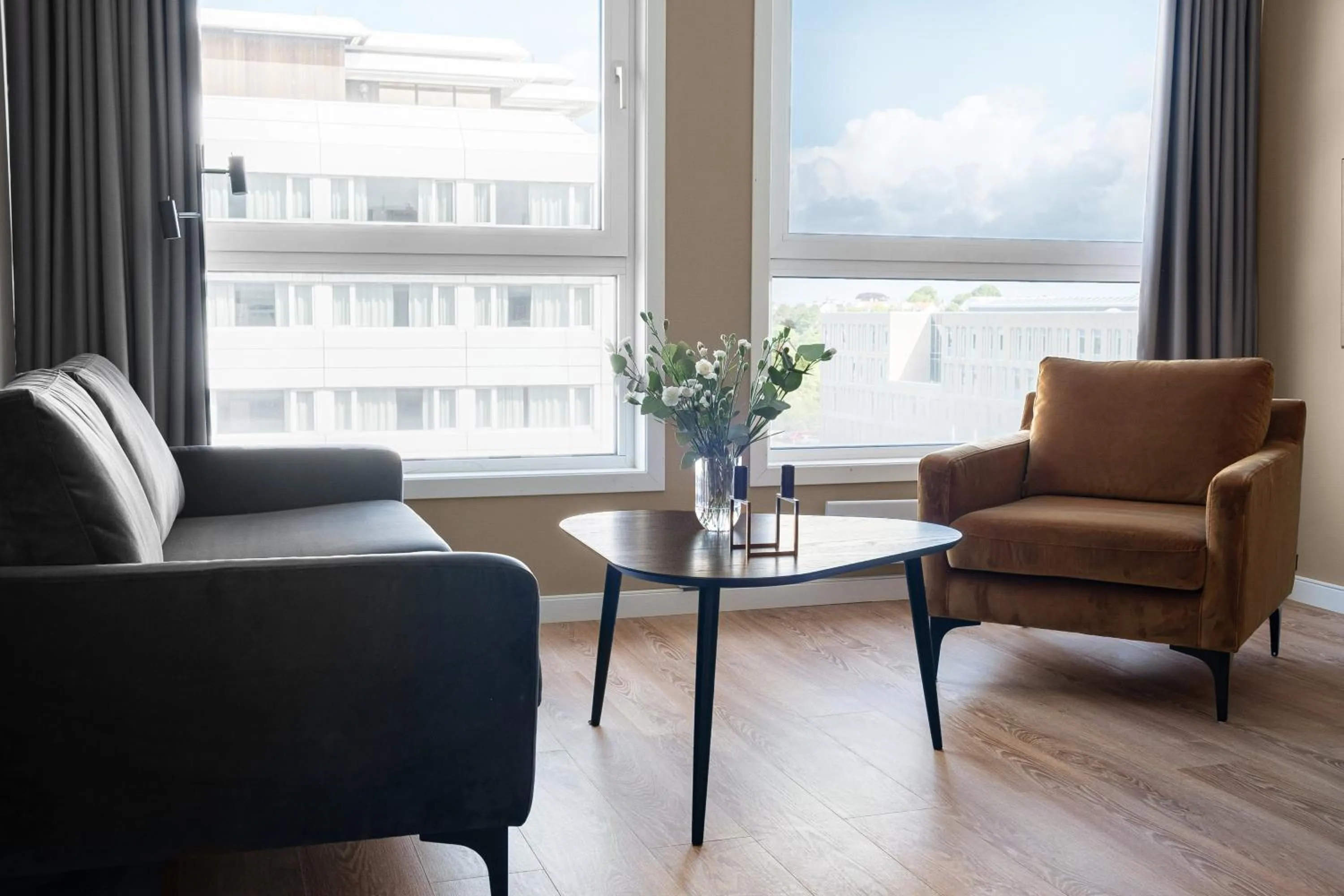Seating area in Bjørvika Apartments - Sirkus Renaa