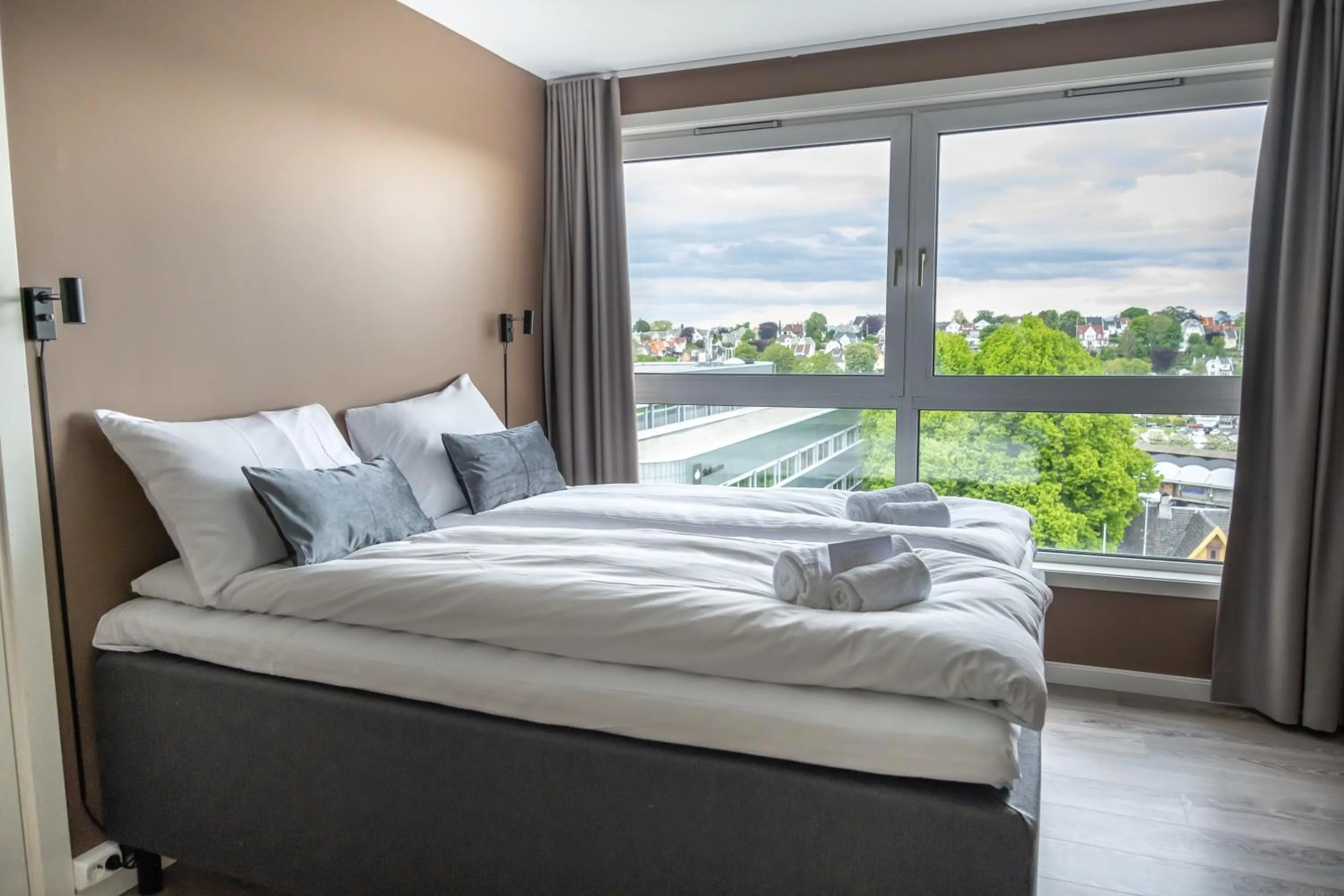 Bedroom, Bed in Bjørvika Apartments - Sirkus Renaa