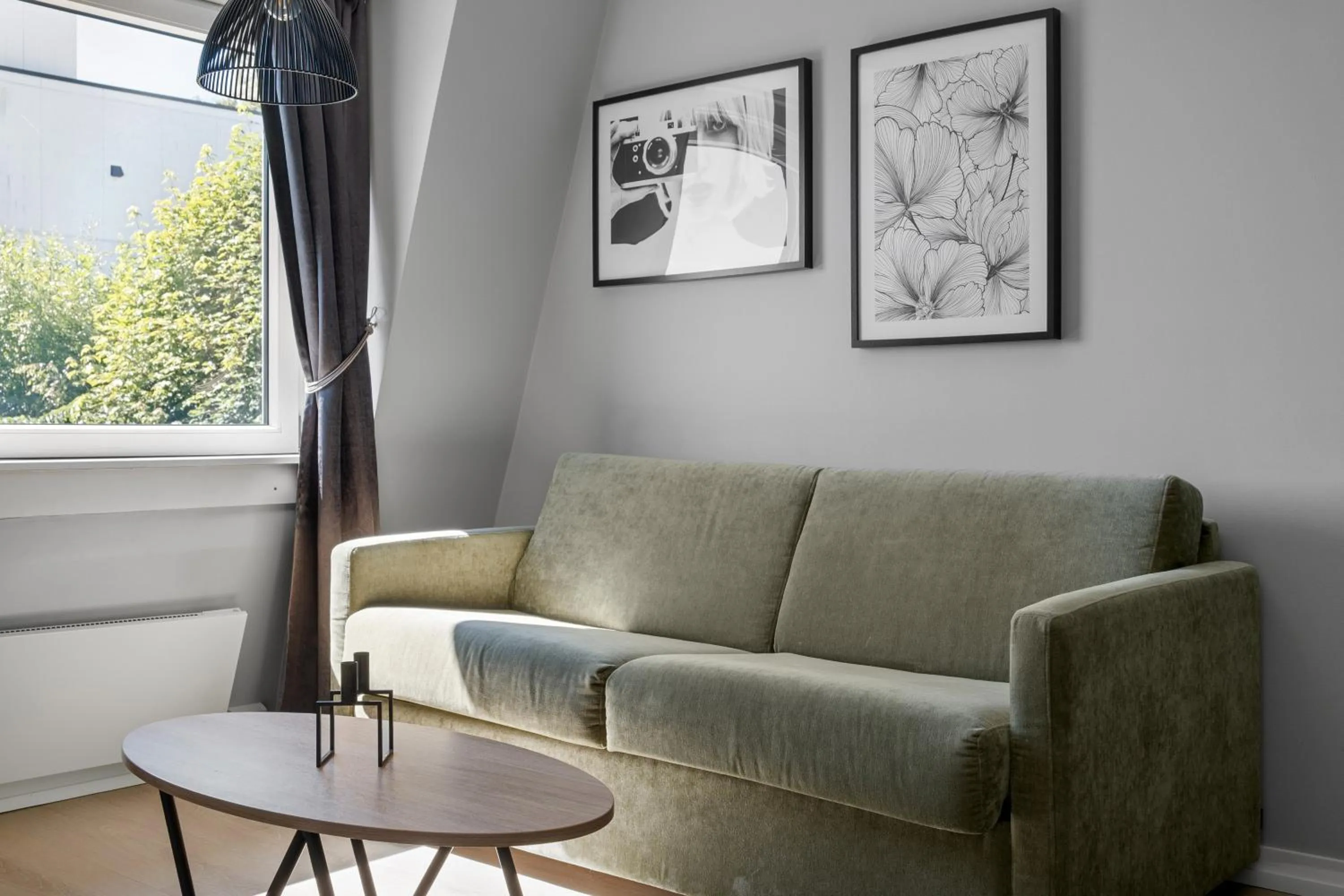 Seating area in Bjørvika Apartments - Sirkus Renaa