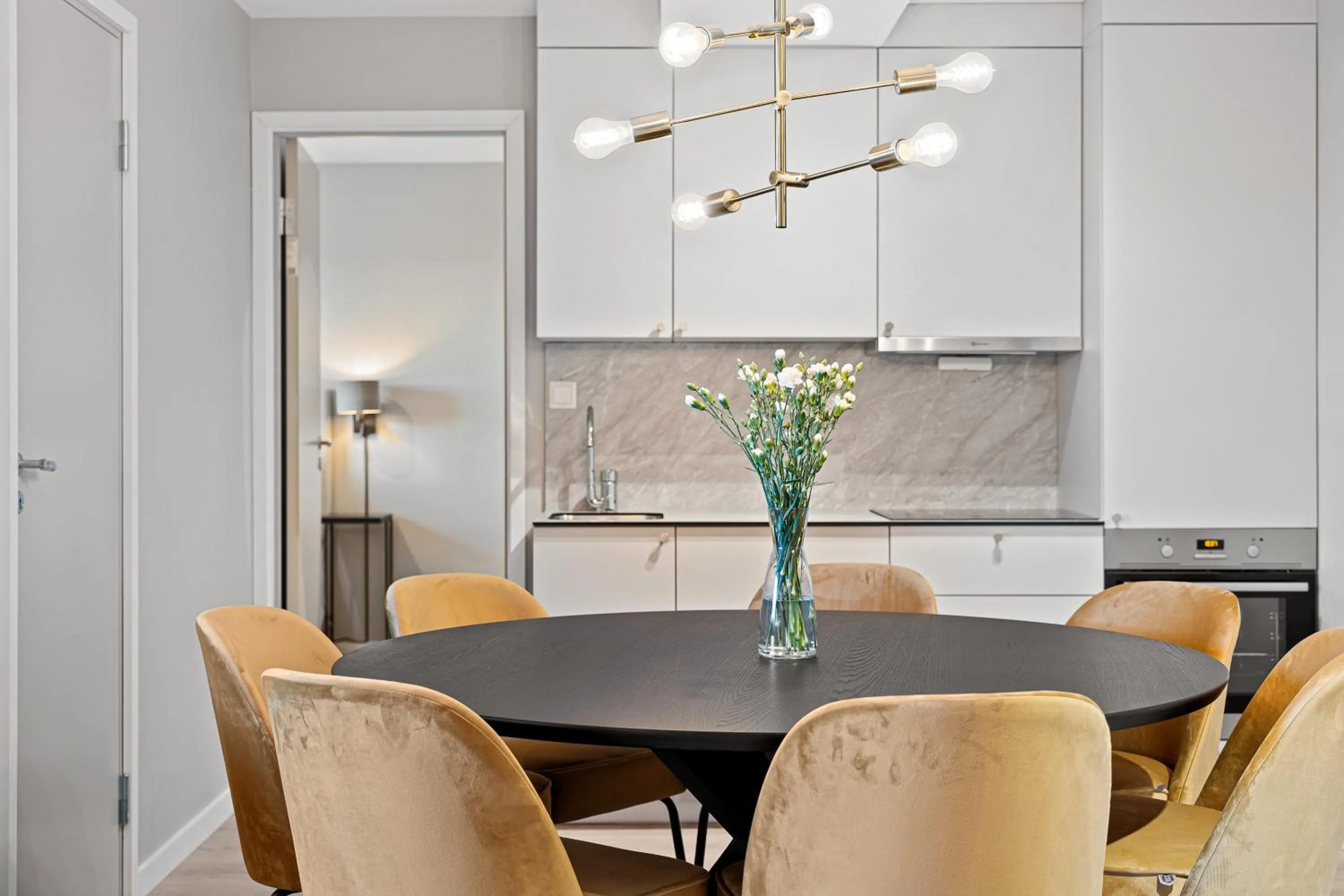 Kitchen or kitchenette in Bjørvika Apartments - Sirkus Renaa