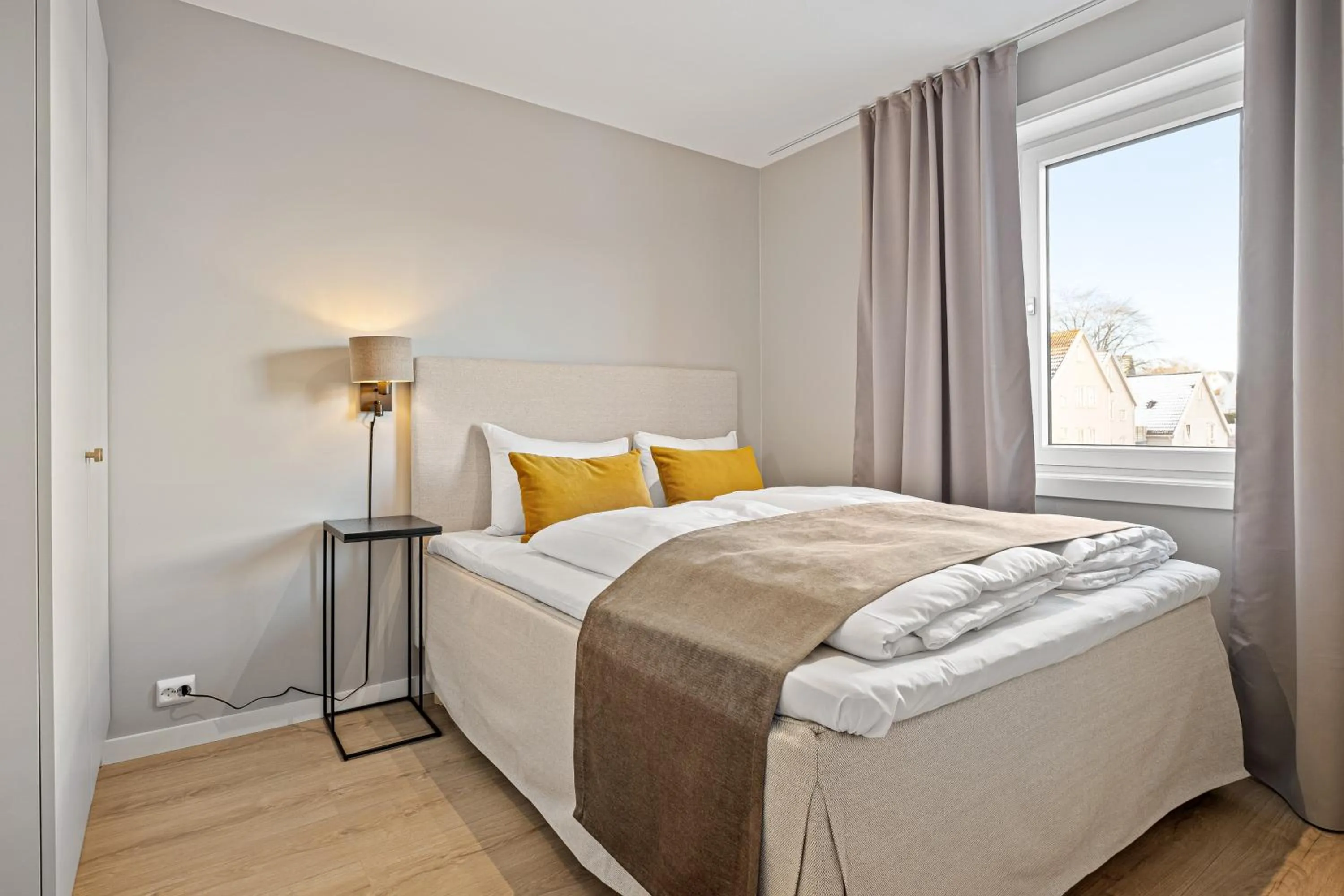 Bedroom, Bed in Bjørvika Apartments - Sirkus Renaa