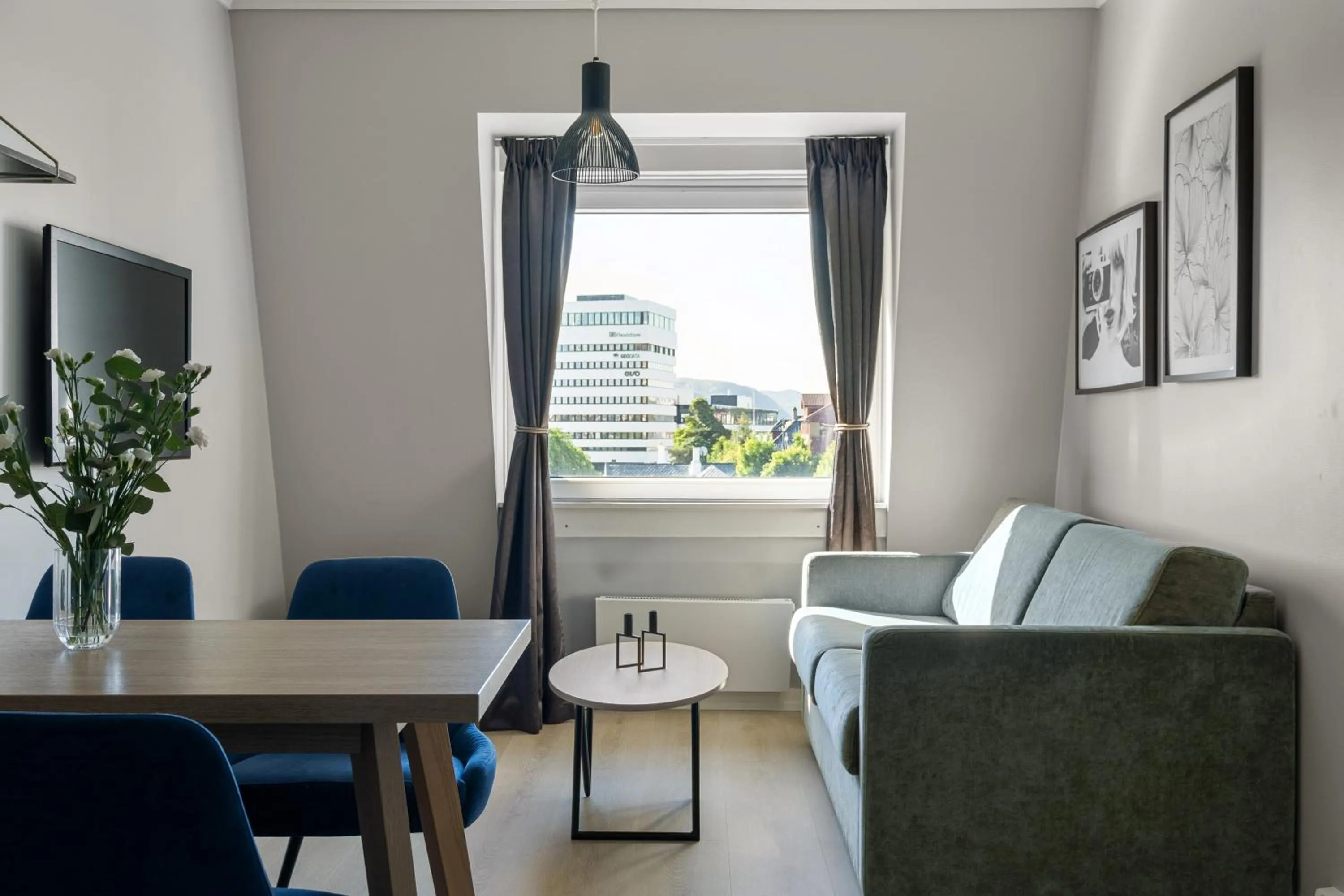 Living room in Bjørvika Apartments - Sirkus Renaa