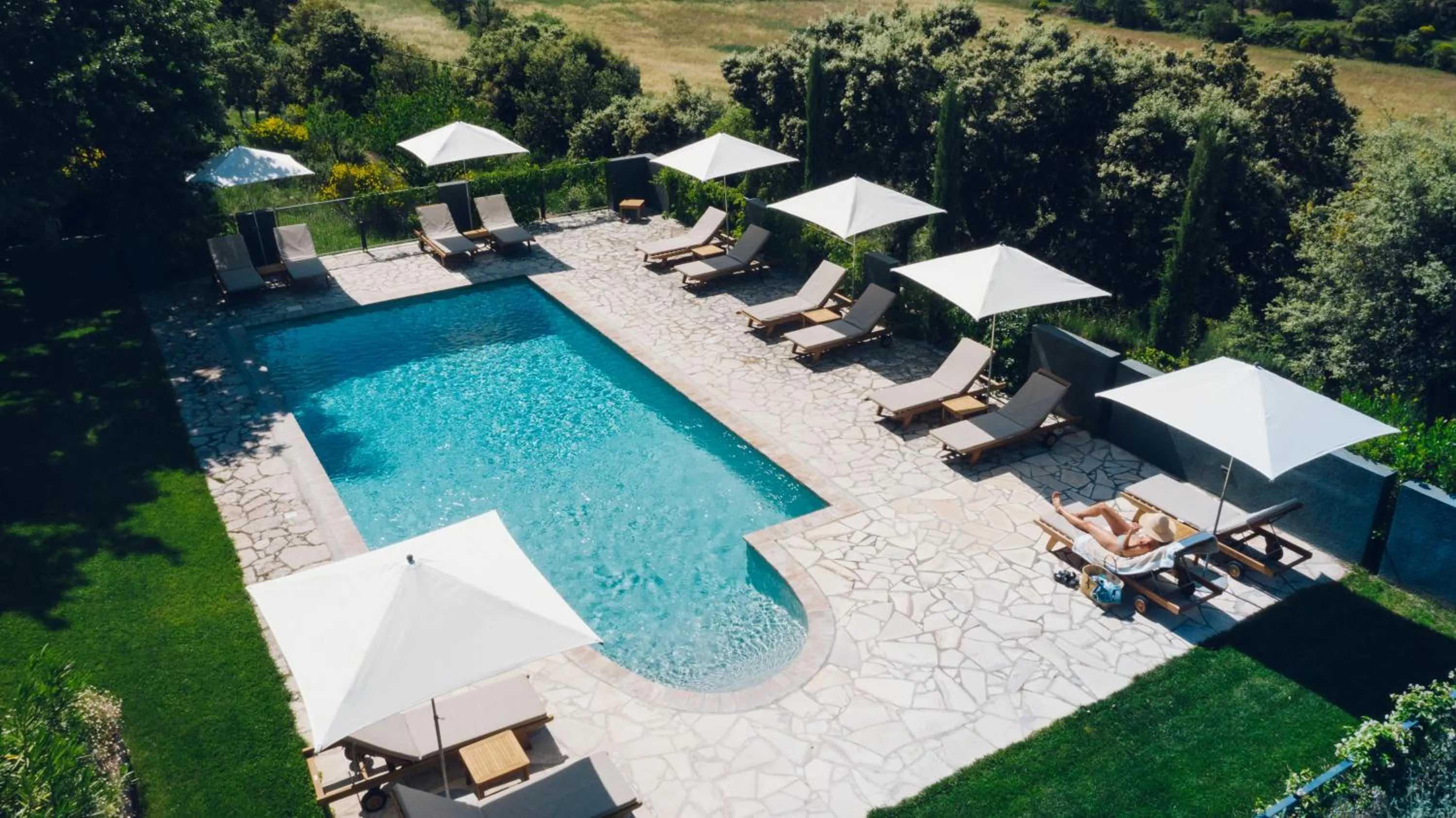 Pool view in Domaine Monte Verdi