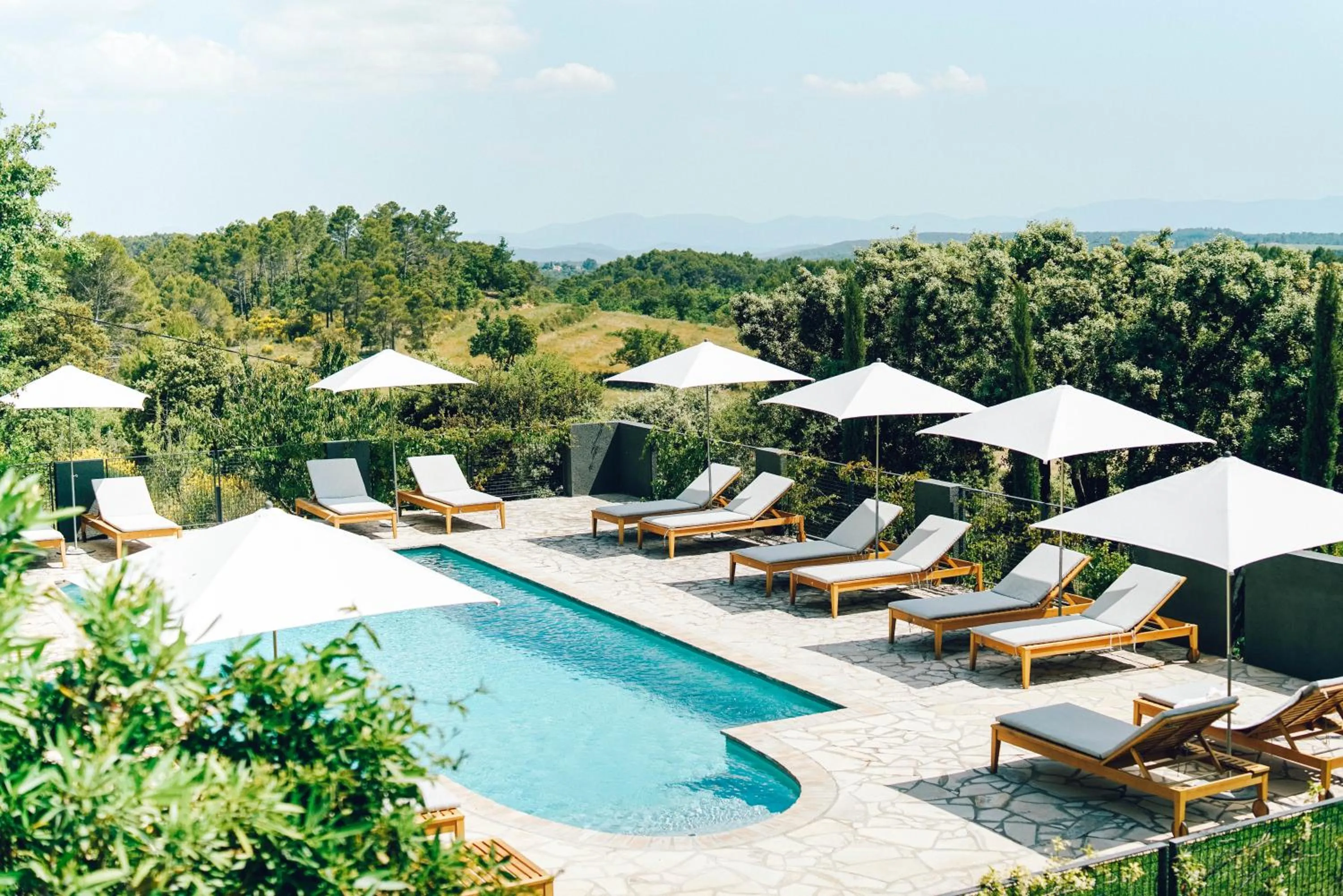 Pool view in Domaine Monte Verdi
