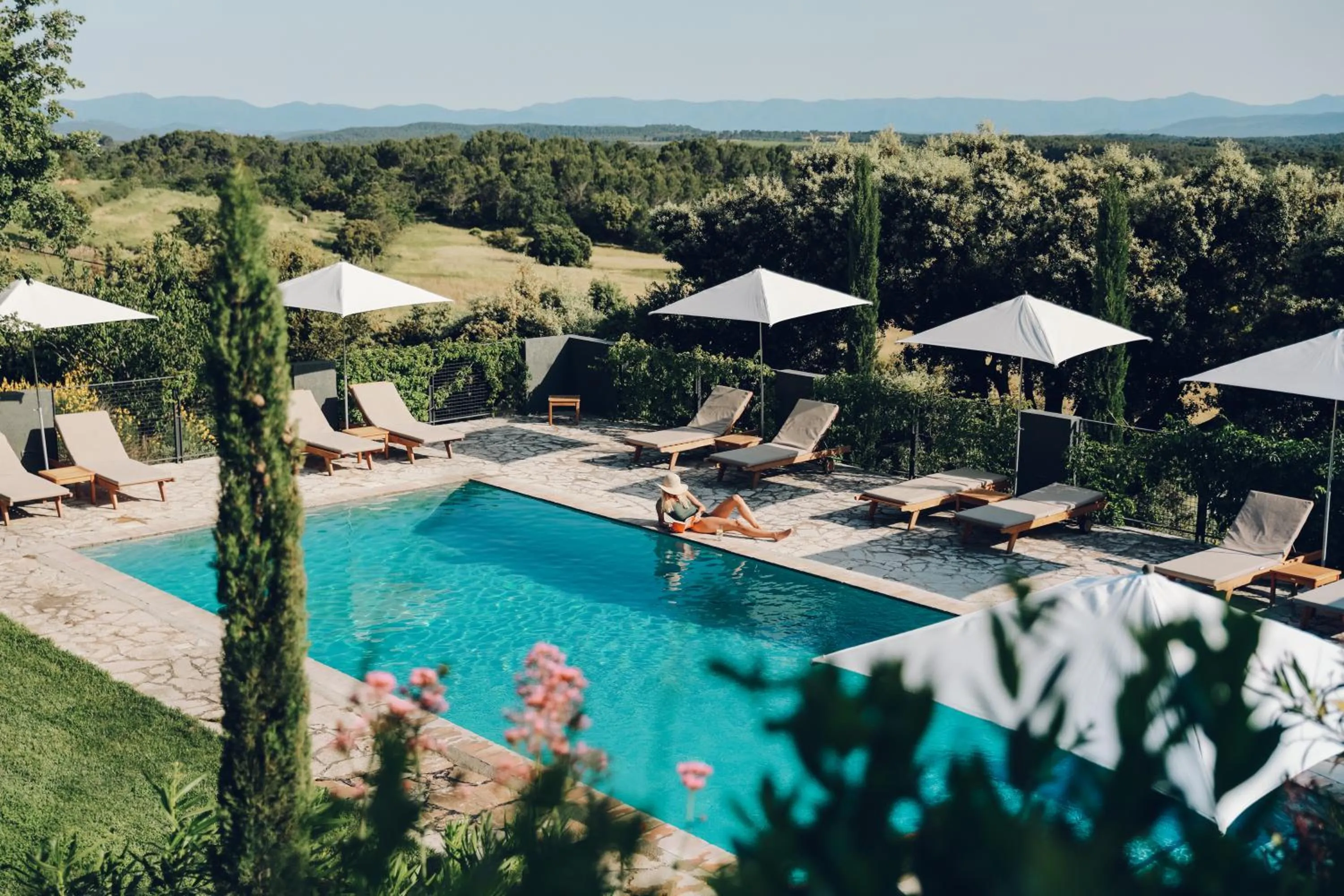 Pool view in Domaine Monte Verdi
