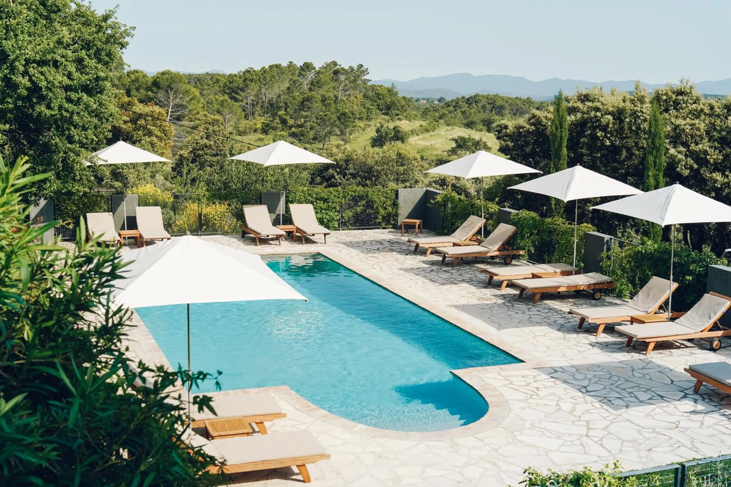 Pool view in Domaine Monte Verdi