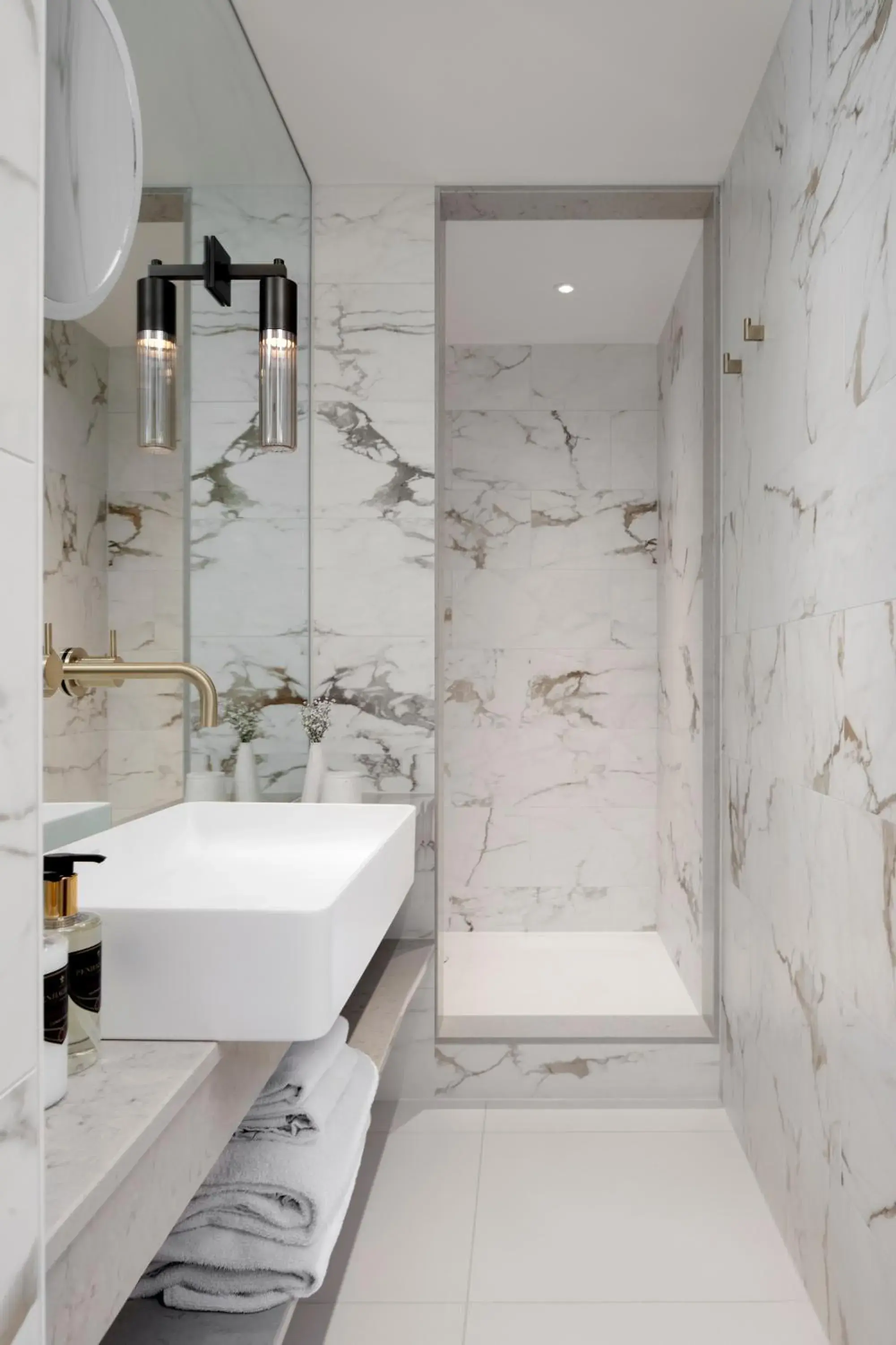 Bathroom in Montcalm Marble Arch Townhouse Bathroom in Montcalm Marble Arch Townhouse