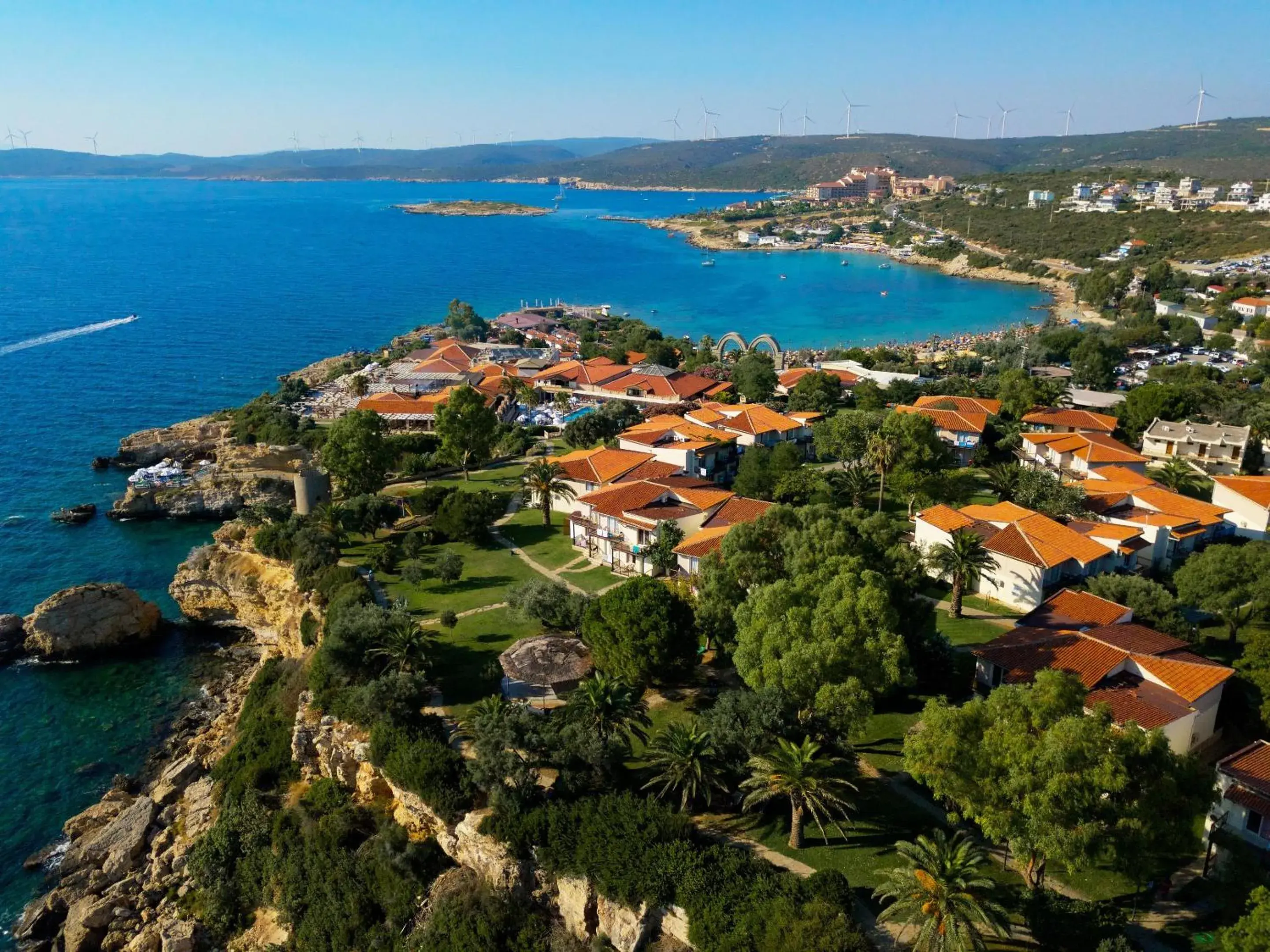 Bird's eye view in Club Resort Atlantis Bird's eye view in Club Resort Atlantis