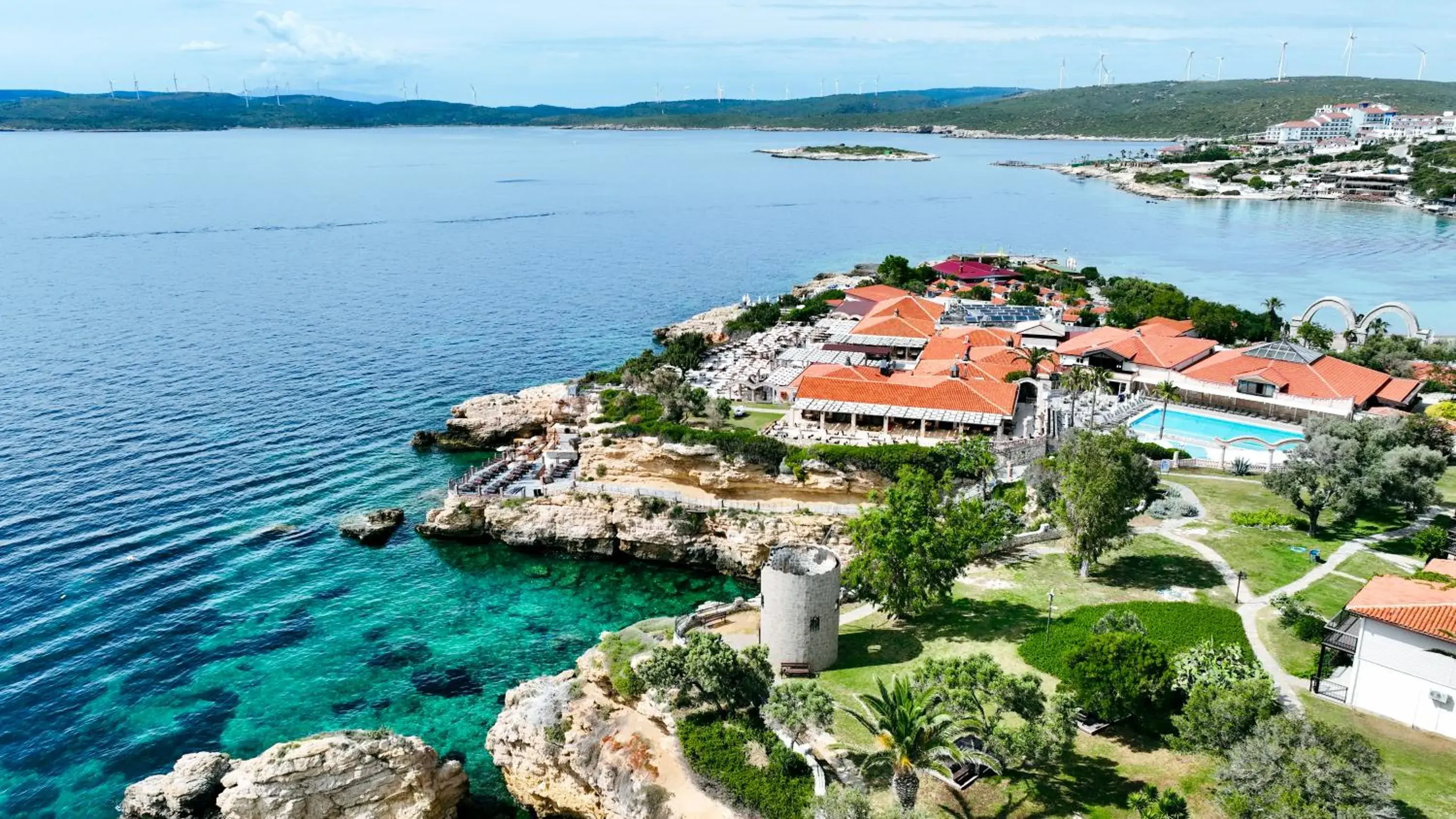 Bird's eye view in Club Resort Atlantis Bird's eye view in Club Resort Atlantis