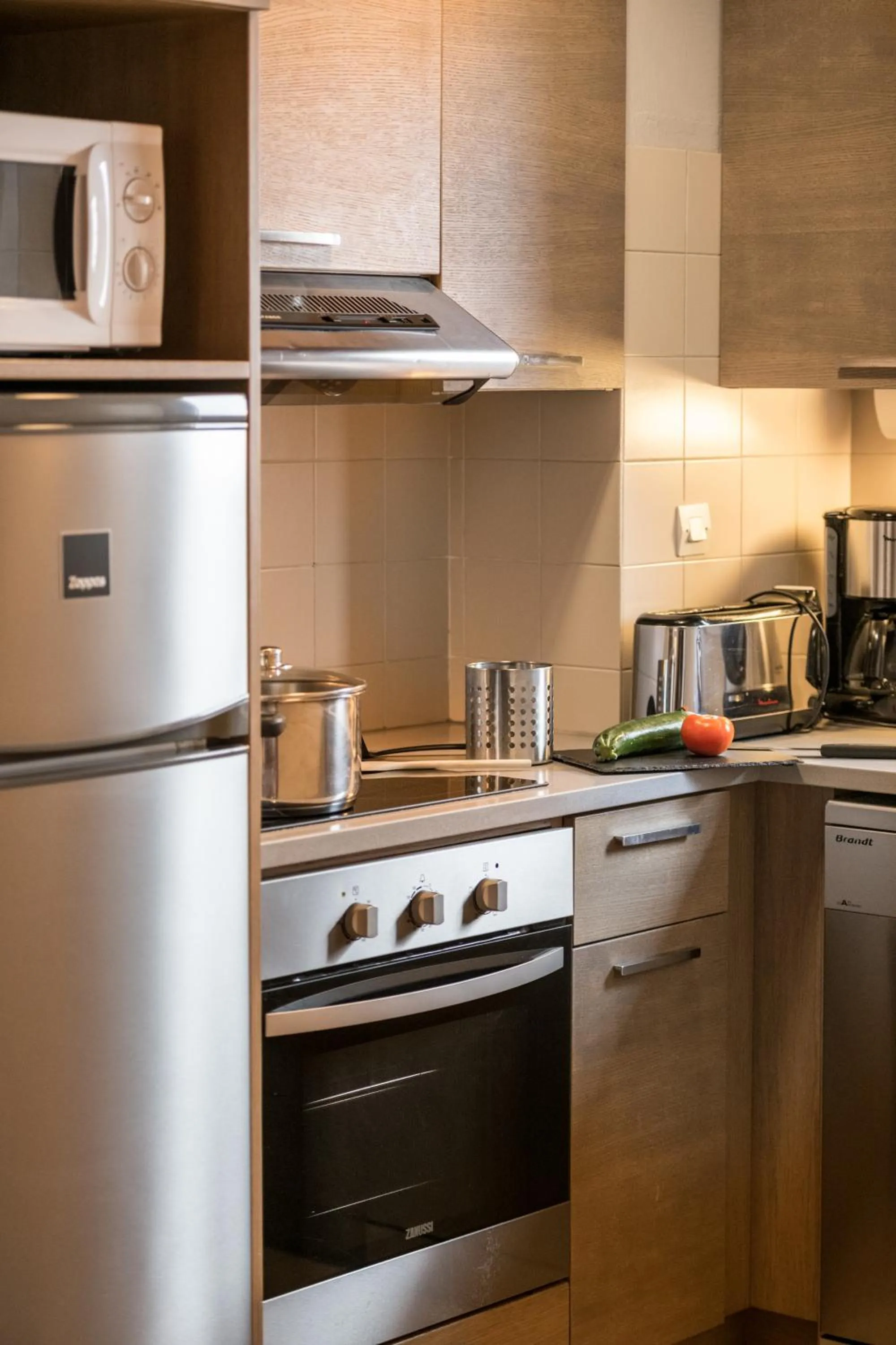 Kitchen or kitchenette in Résidences Village Montana by Les Etincelles