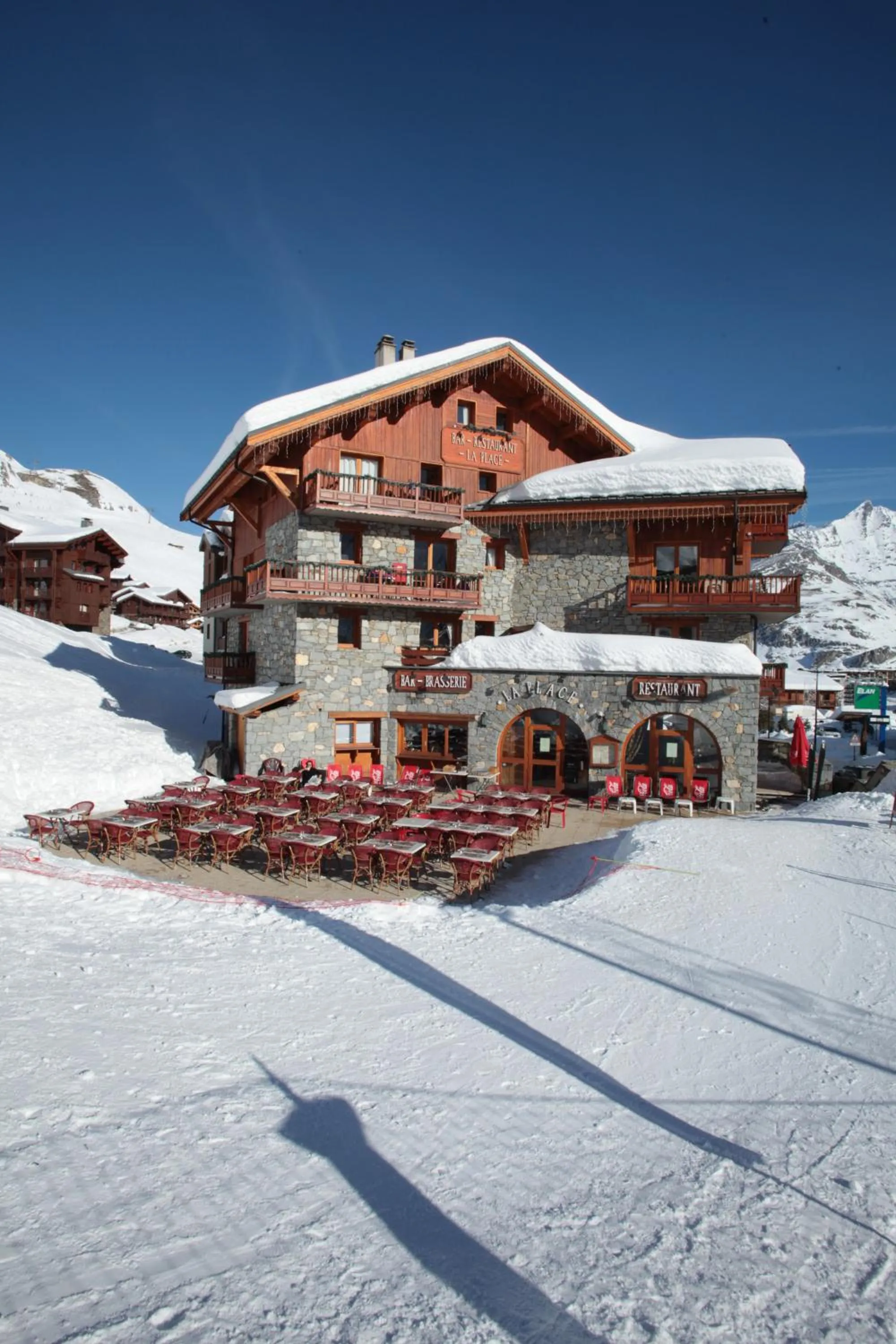 Patio in Résidences Village Montana by Les Etincelles